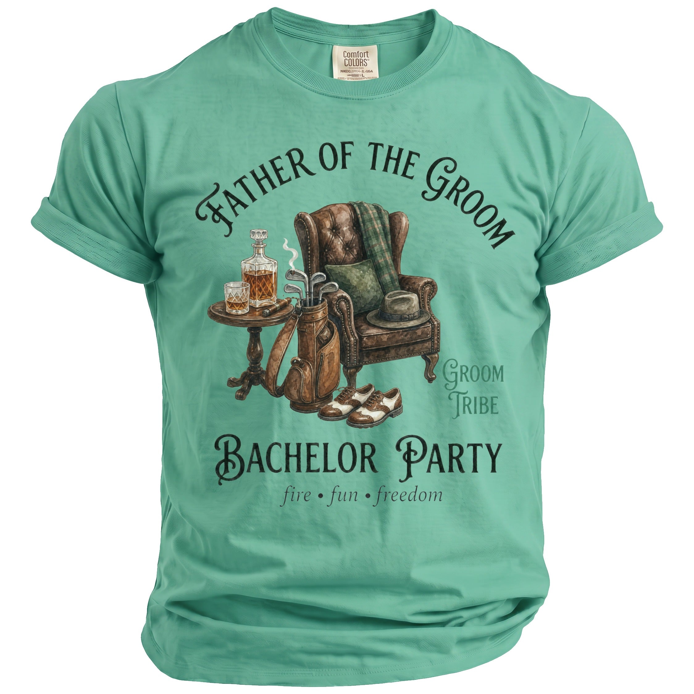 Father Groom Party Te-Shirt - Midnight Gents