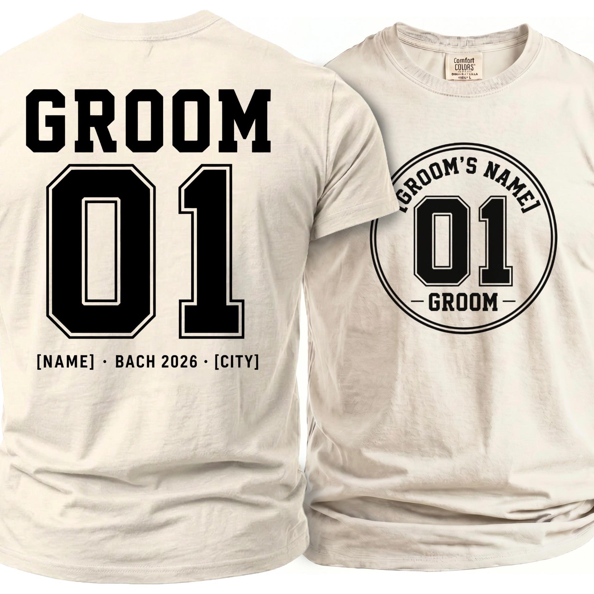 Groom 01 - Personalized double-sided T-Shirt