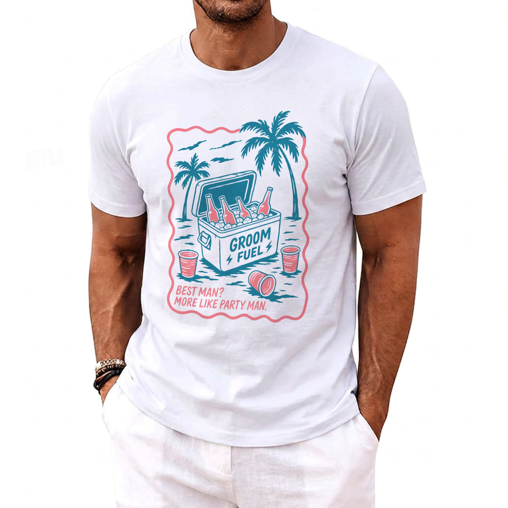 Groom Fuel Party T-Shirt - Midnight Gents