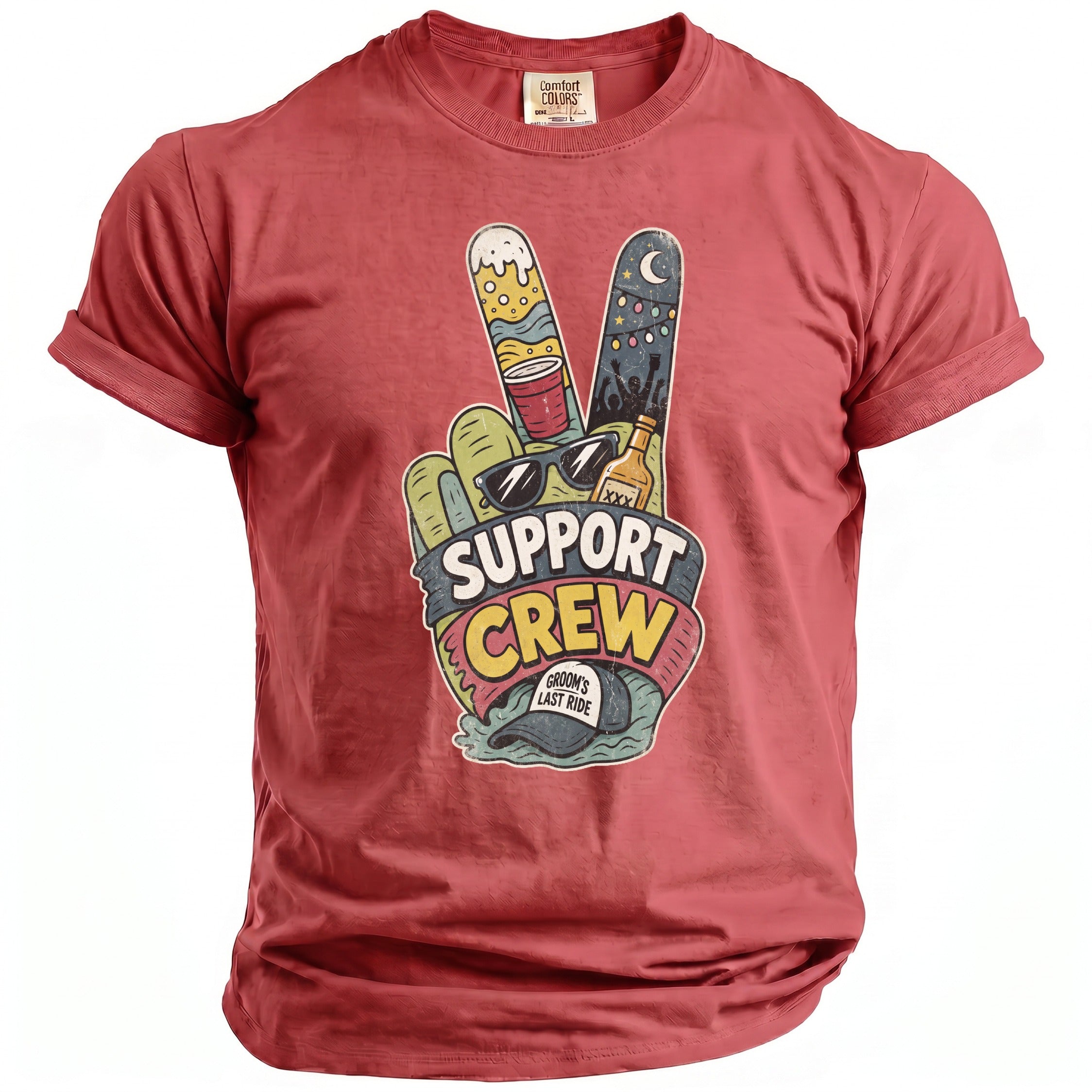 Support Crew Bachelor T-Shirt - Midnight Gents