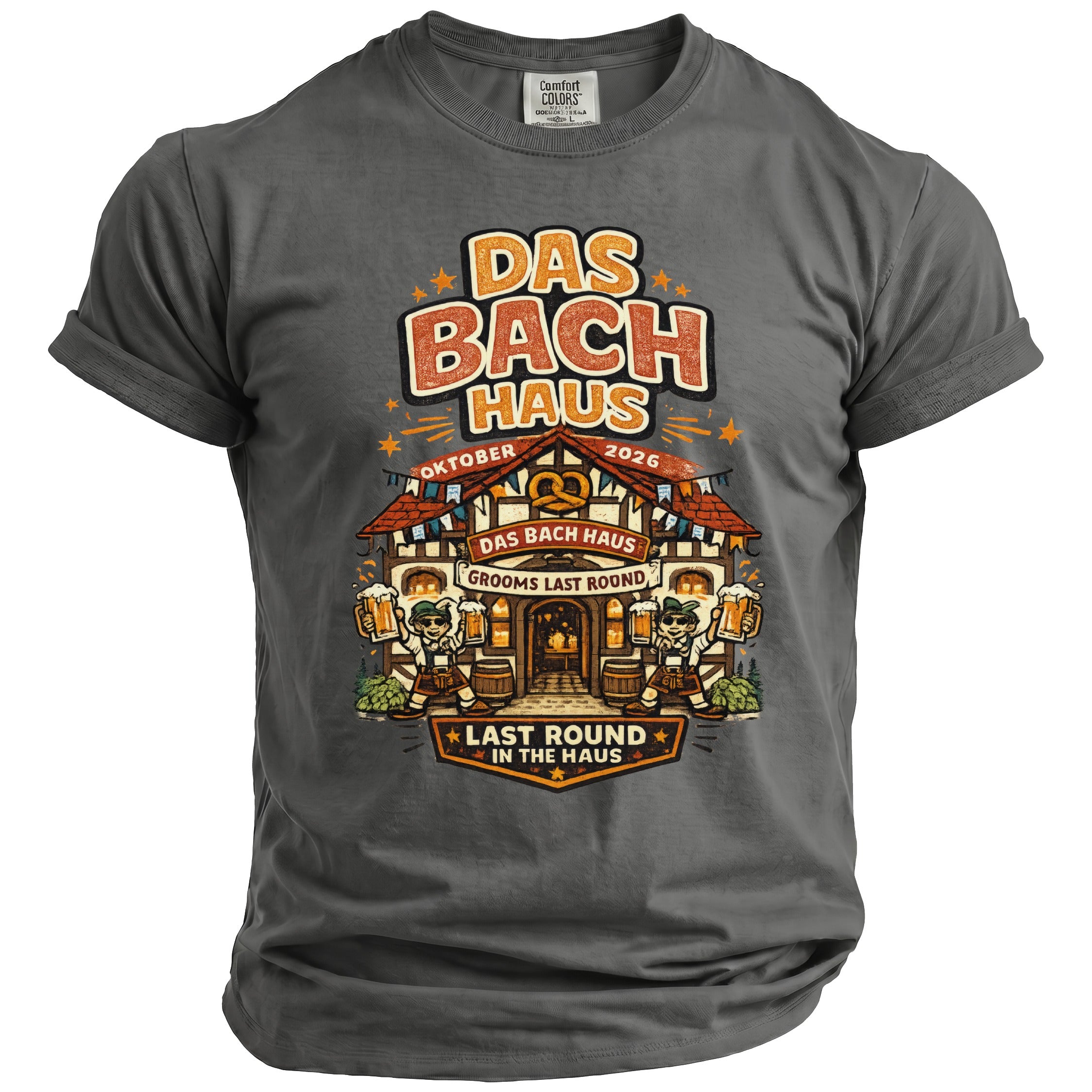 Bach Haus Bachelor Celebration T-Shirt - Midnight Gents