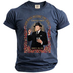 T-shirt with Mob Boss graphic, cigar, whiskey, and text "Mob Boss Before The Ring Vincent's Bach Miami FL Fall 2026".