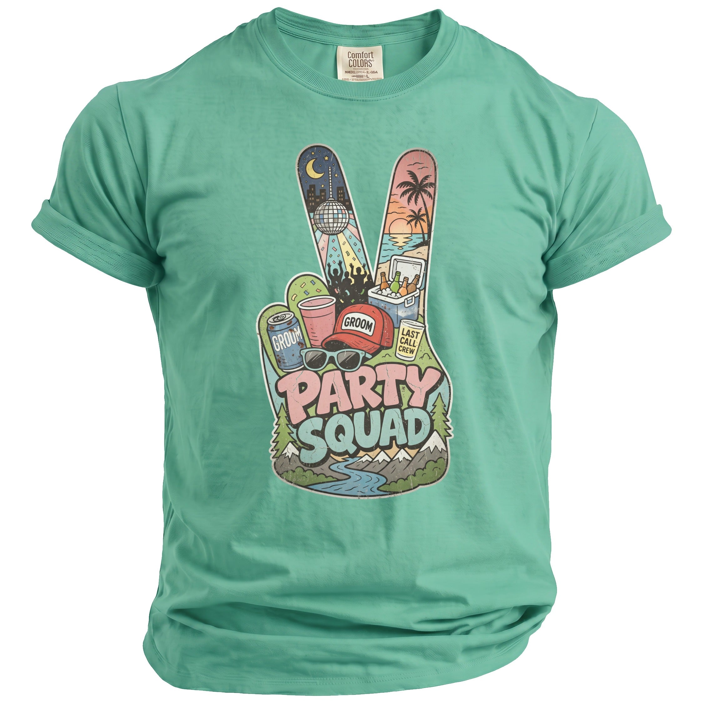 Party Squad Bachelor Groom T-Shirt - Midnight Gents