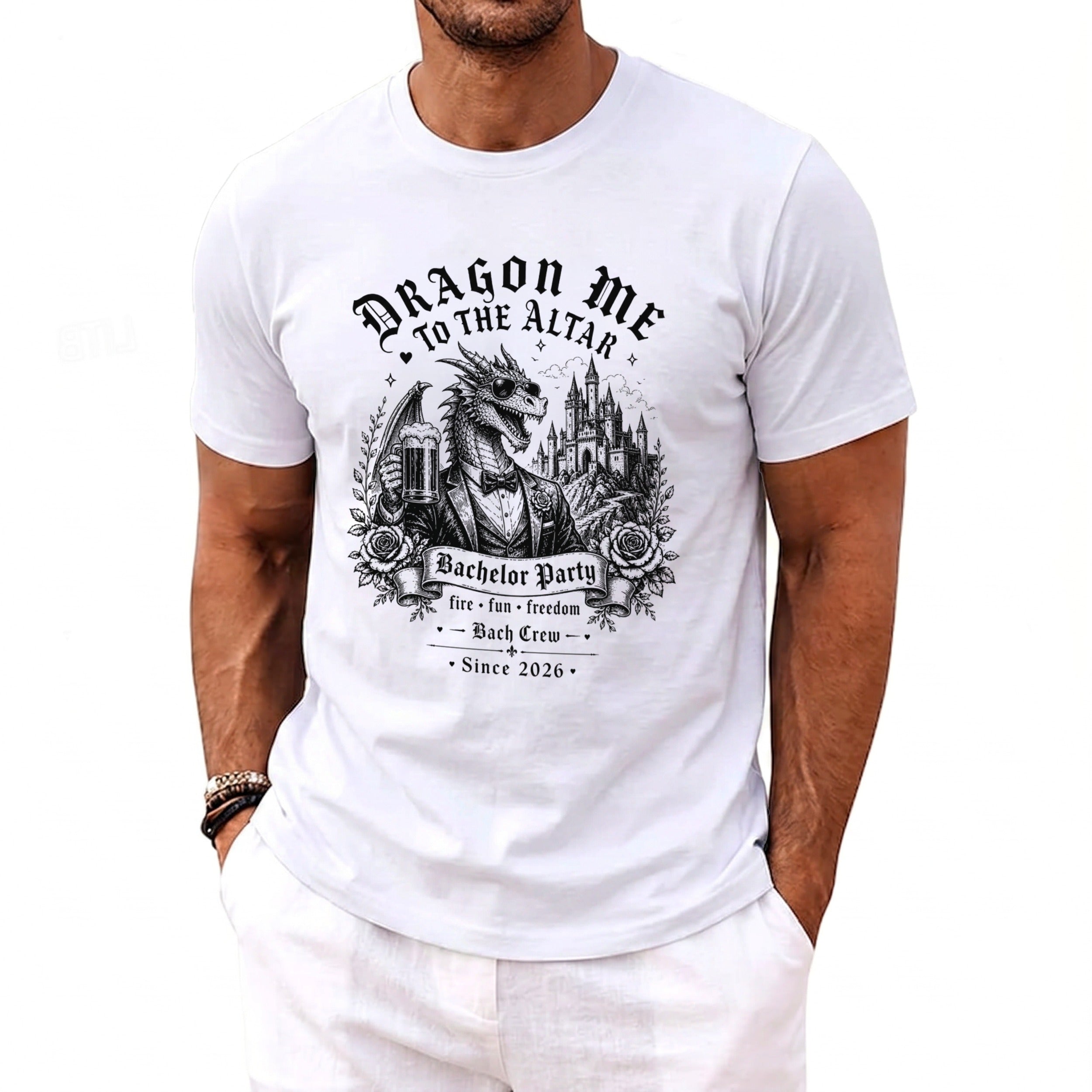 Altar Dragon Bachelor Tee - Midnight Gents