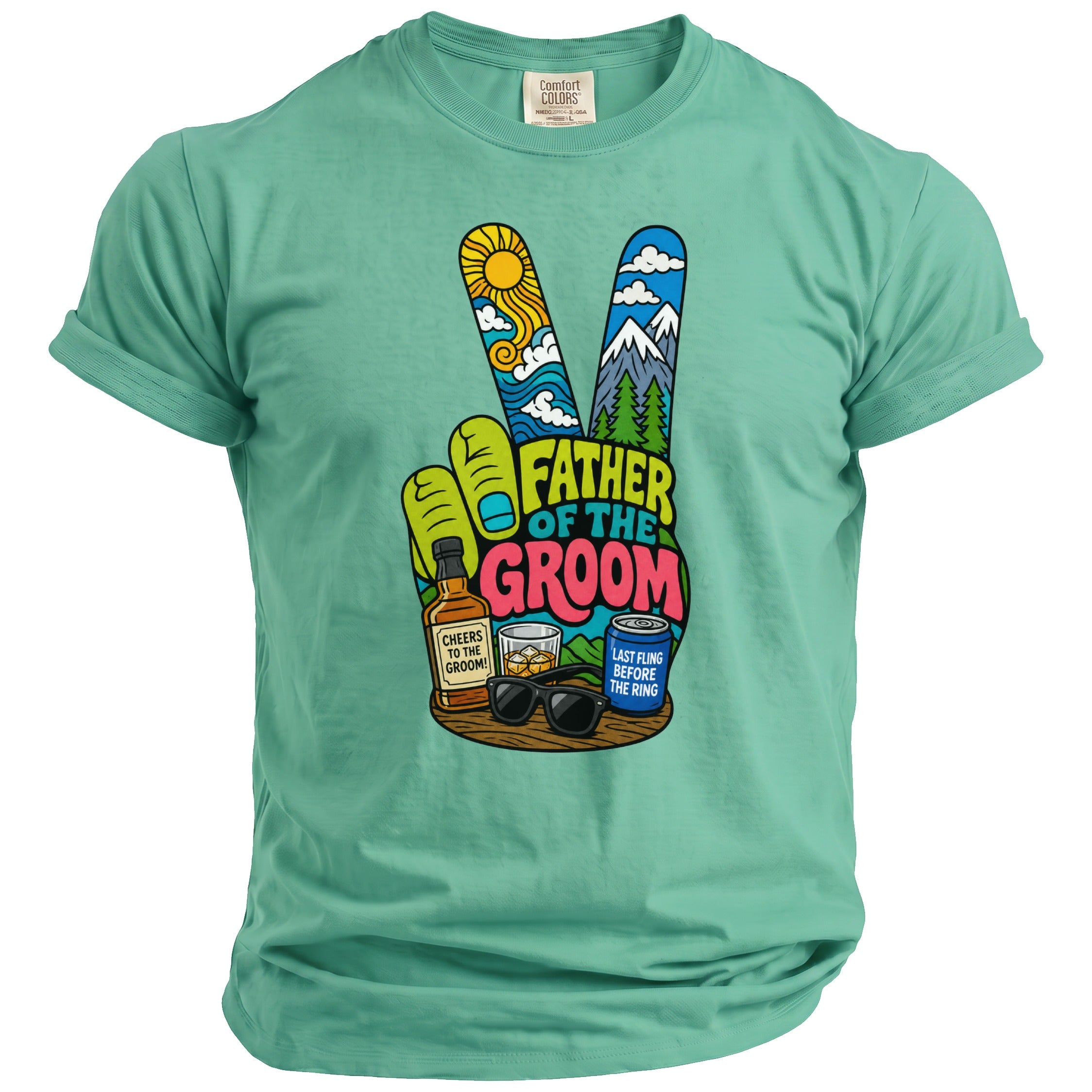 Father Groom Party T-Shirt - Midnight Gents