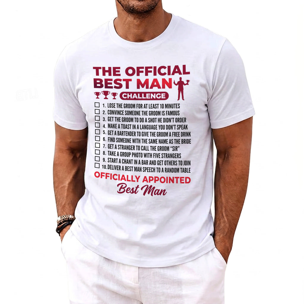 Best Man Challenge T-Shirt - Midnight Gents