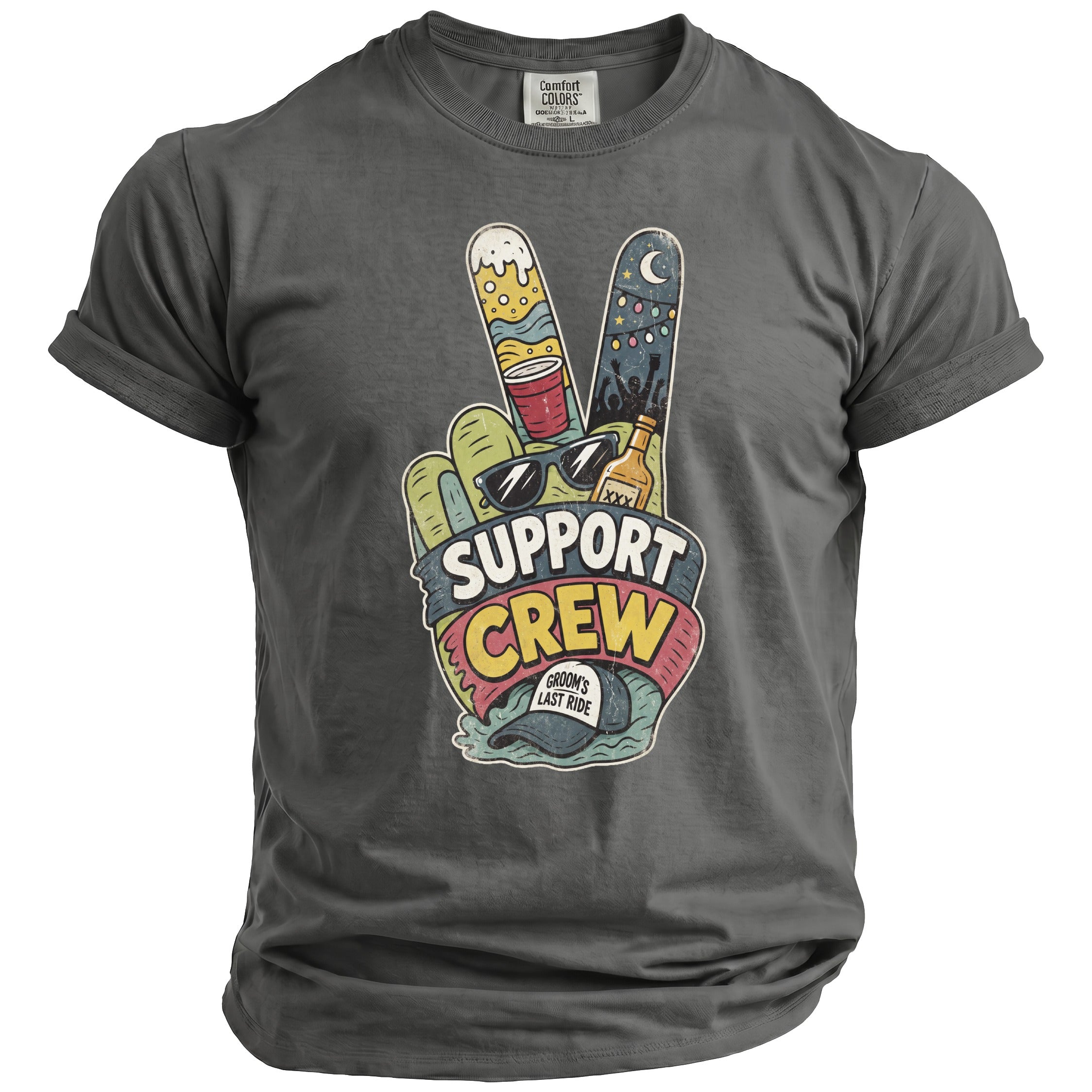 Support Crew Bachelor T-Shirt - Midnight Gents