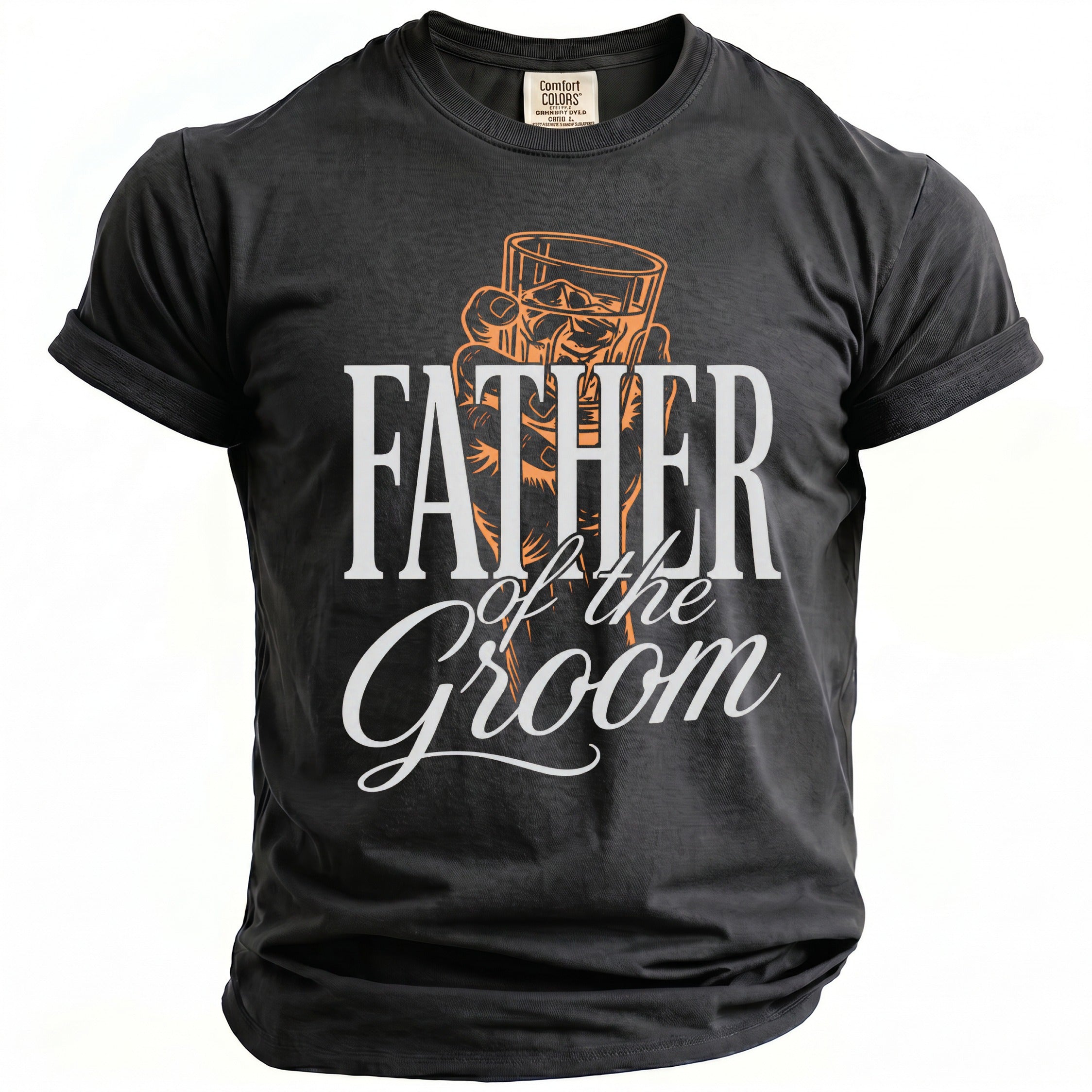 Father Groom Whiskey T-Shirt - Midnight Gents