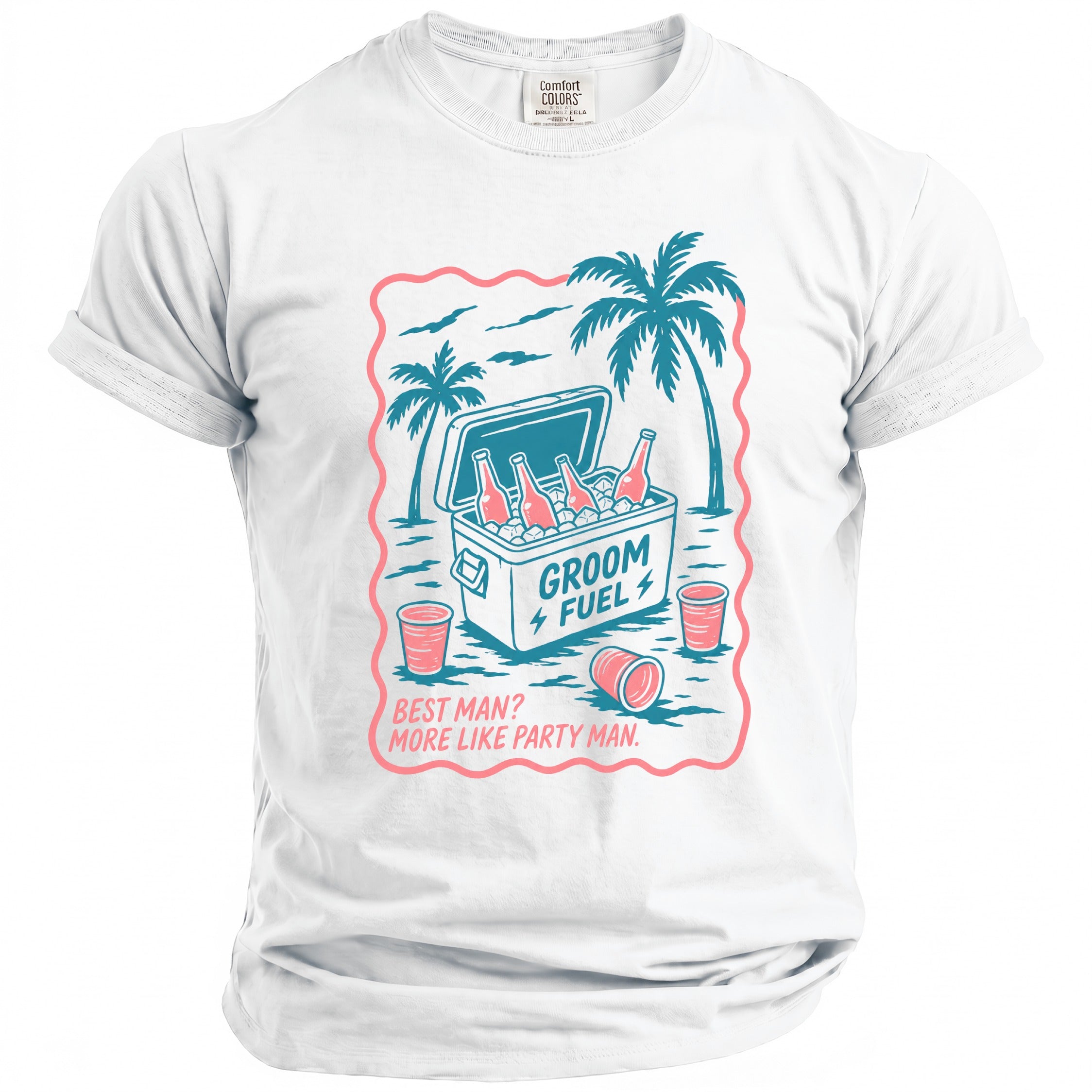 Groom Fuel Party T-Shirt - Midnight Gents