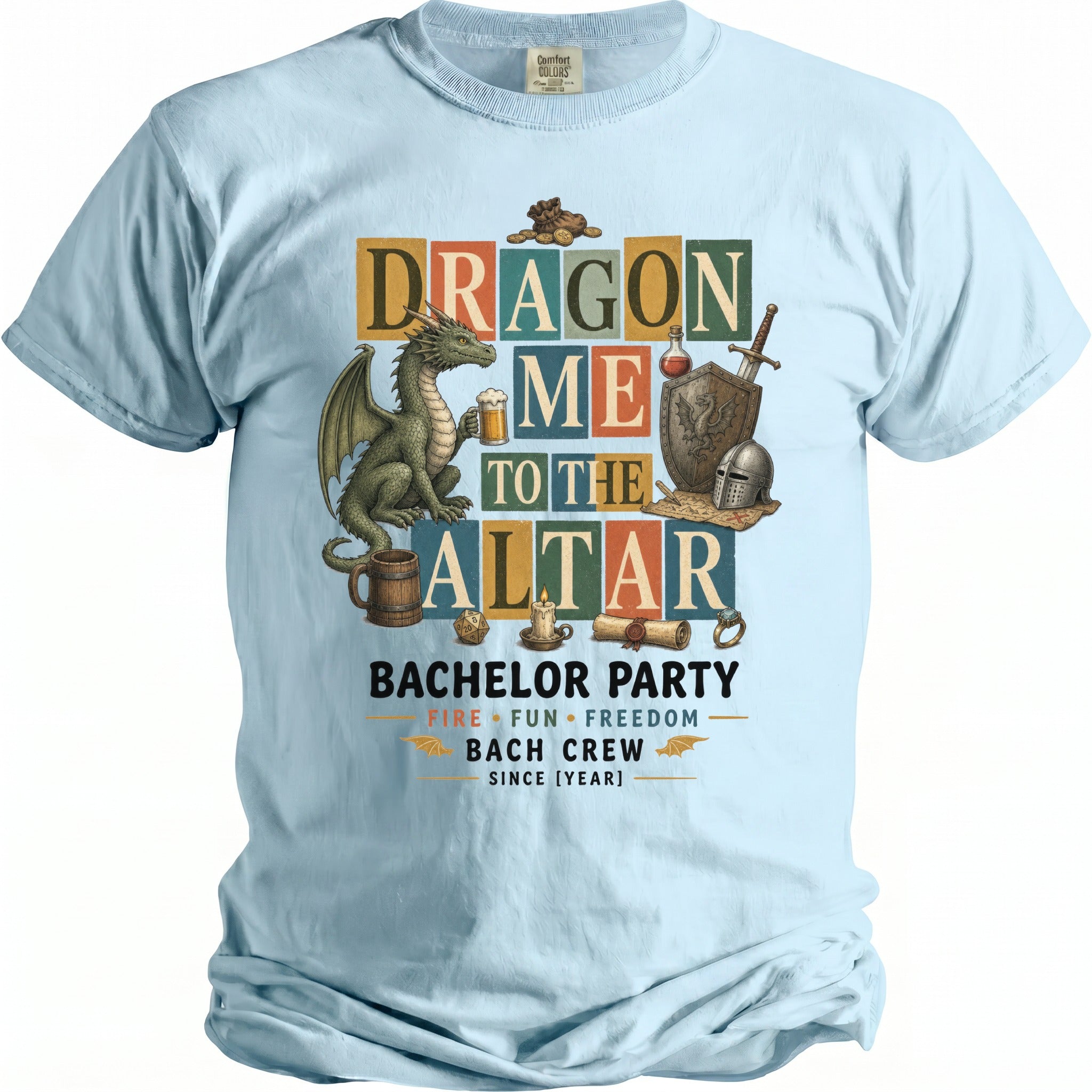 Dragon Altar Bachelor Party Tee - Midnight Gents