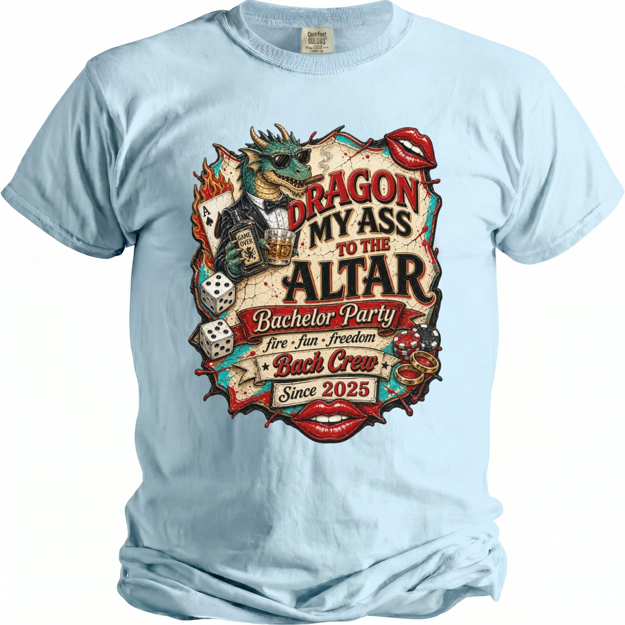 Dragon My Ass Bachelor T-Shirt - Midnight Gents
