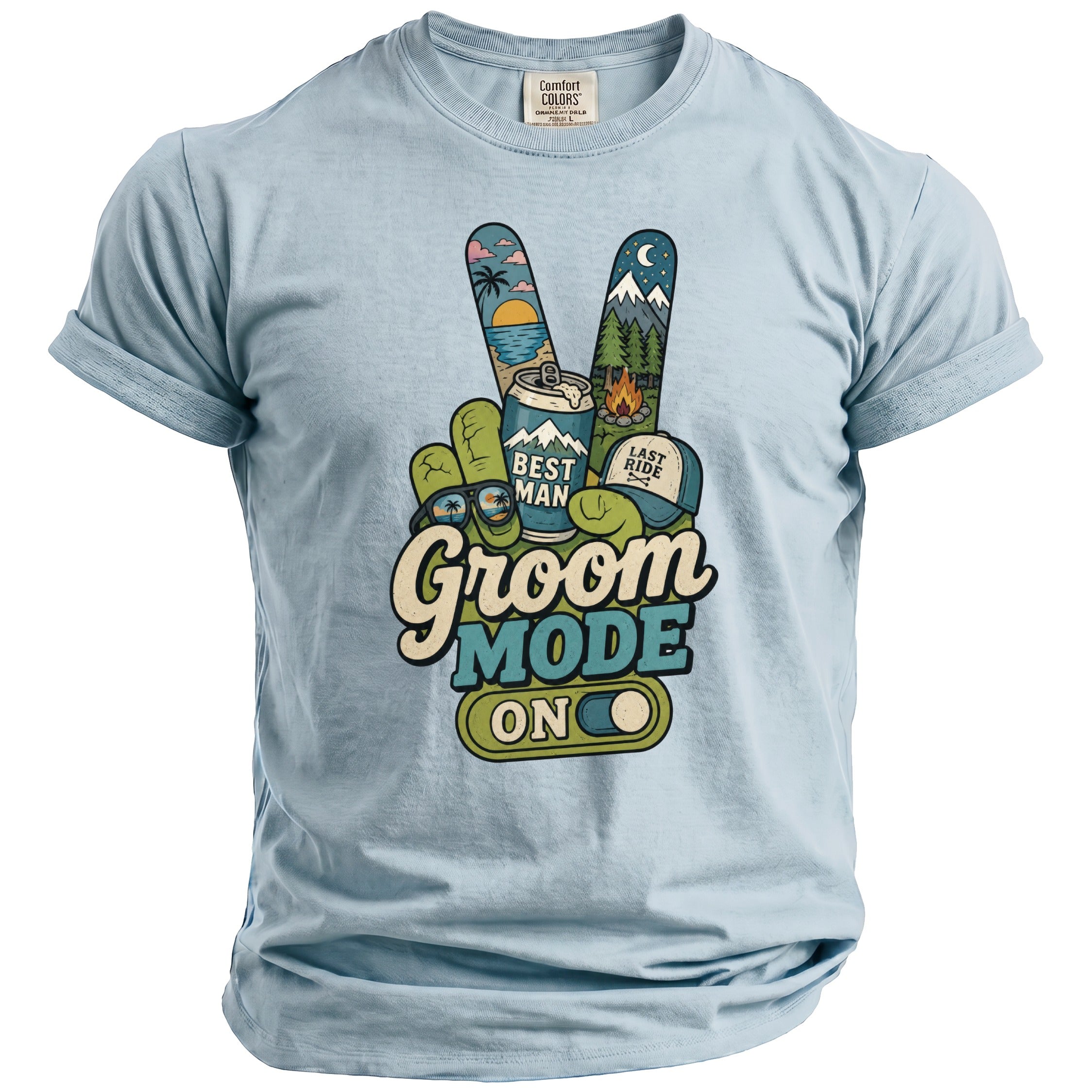Groom Mode Party T-Shirt - Midnight Gents