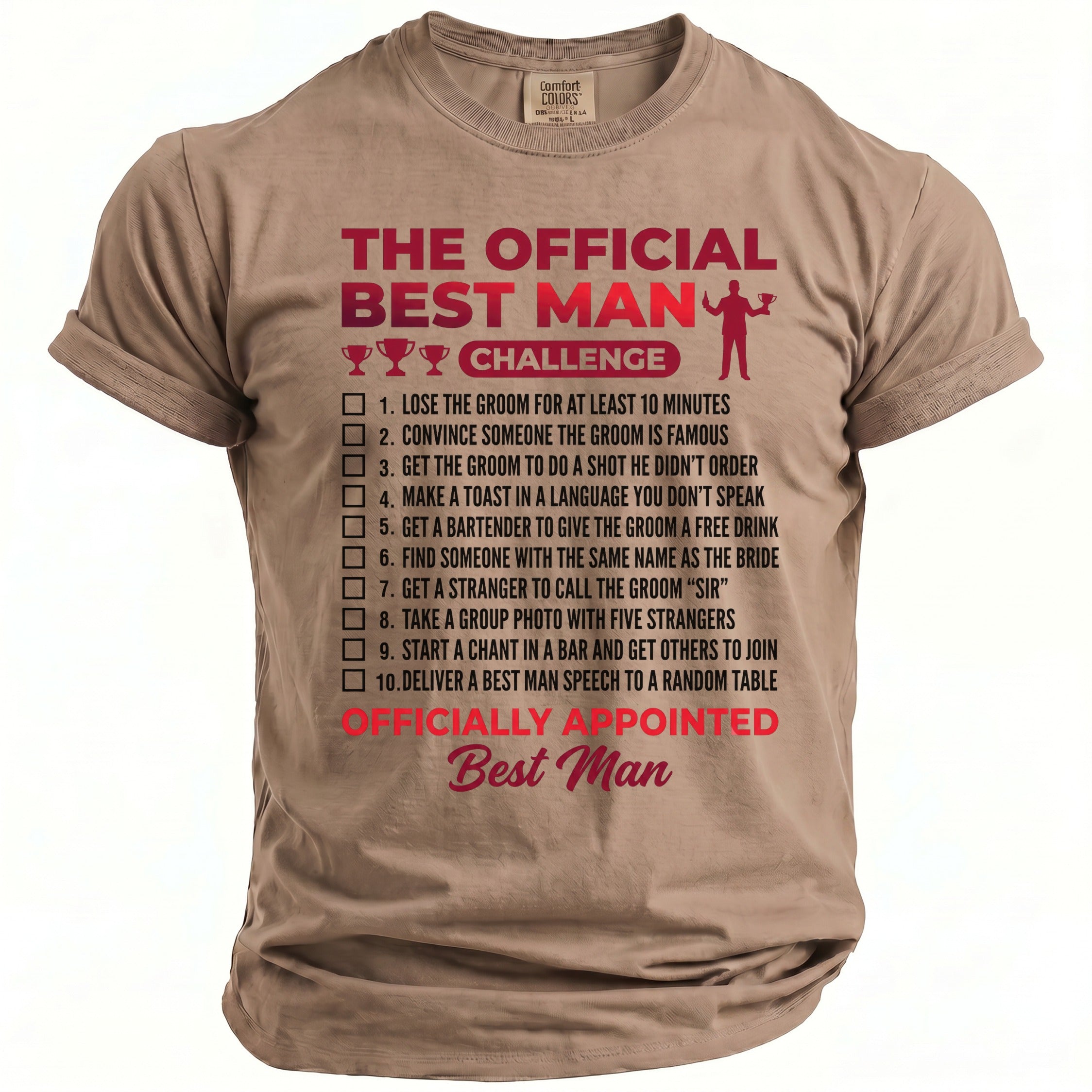 Best Man Challenge T-Shirt - Midnight Gents