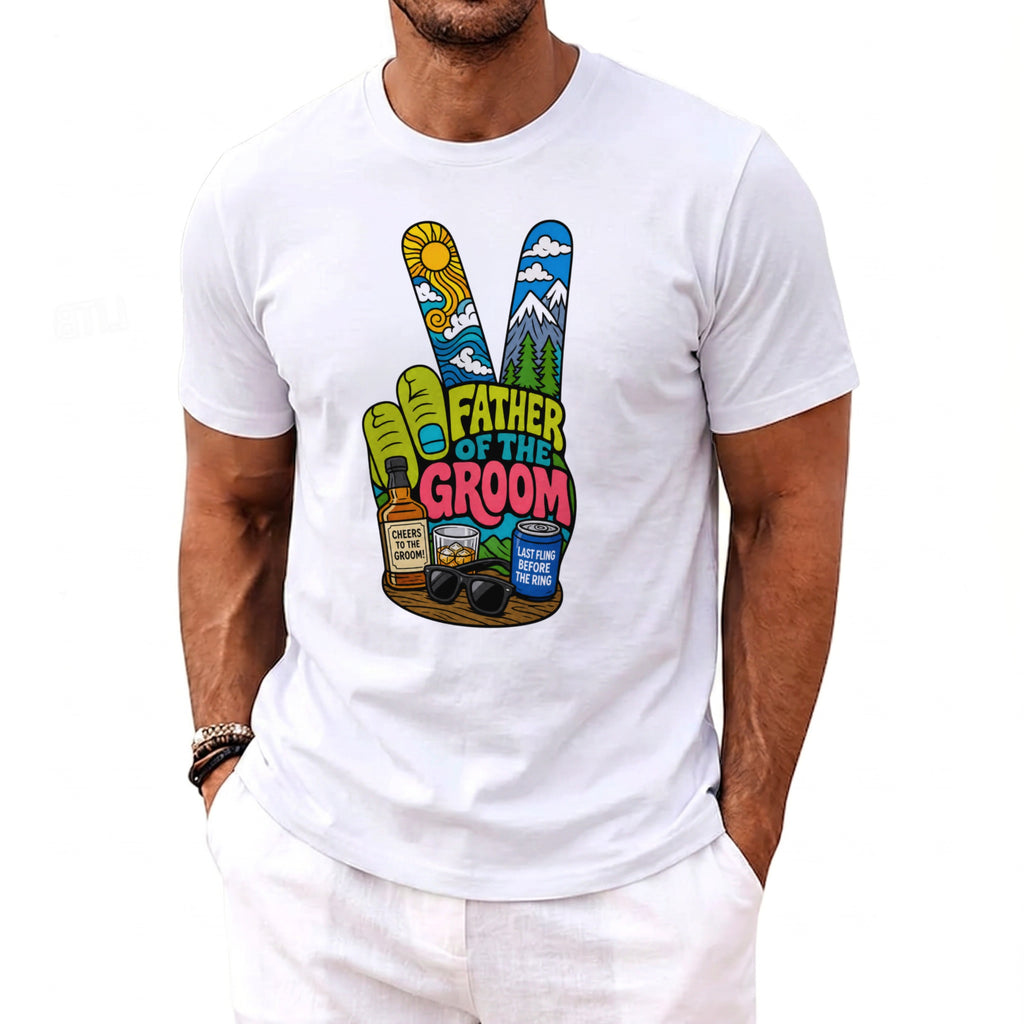 Father Groom Party T-Shirt - Midnight Gents