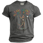 T-shirt with golfer, "Last Swing Before the Ring," and "Bachelor Weekend 2026."