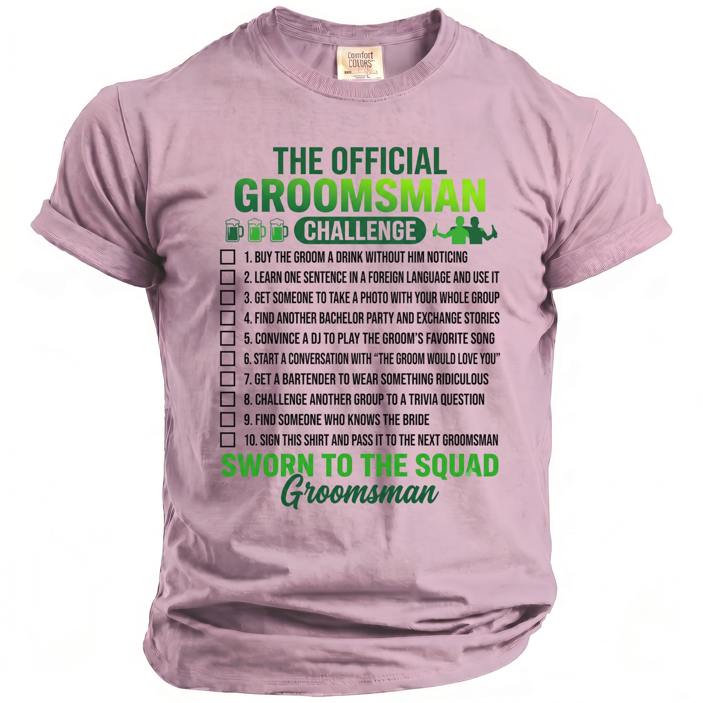 Groomsman Challenge T-Shirt - Midnight Gents