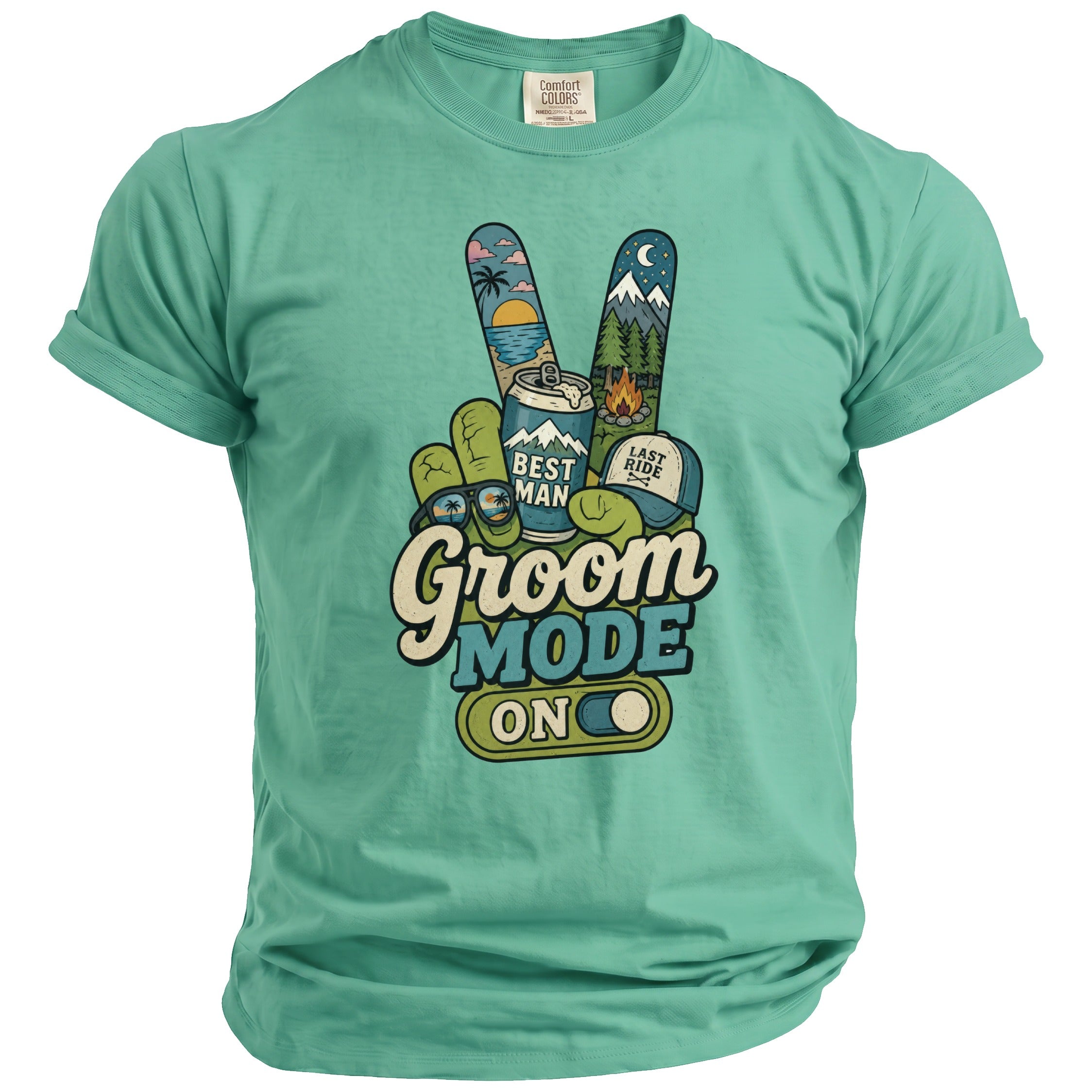 Groom Mode Party T-Shirt - Midnight Gents