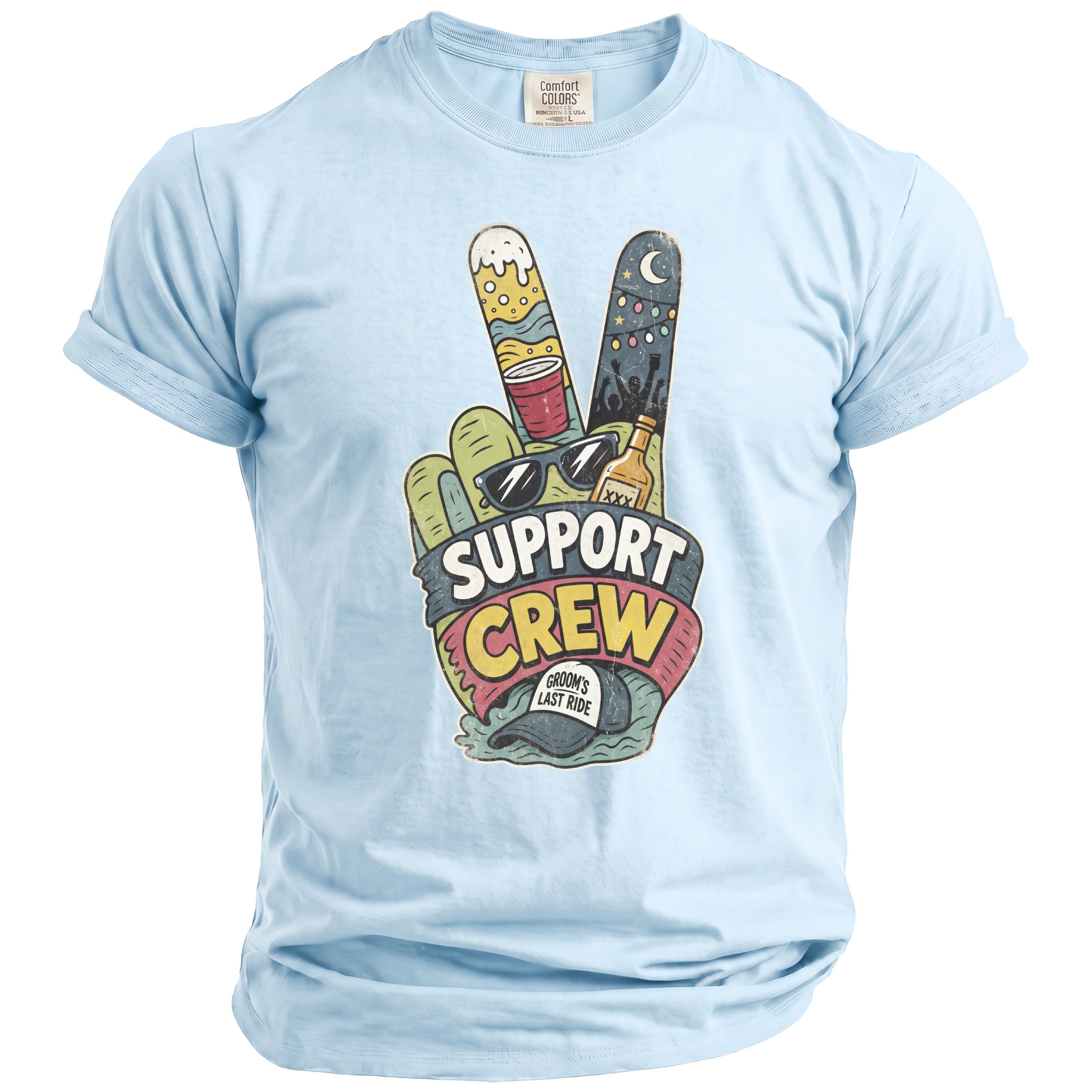 Support Crew Bachelor T-Shirt - Midnight Gents