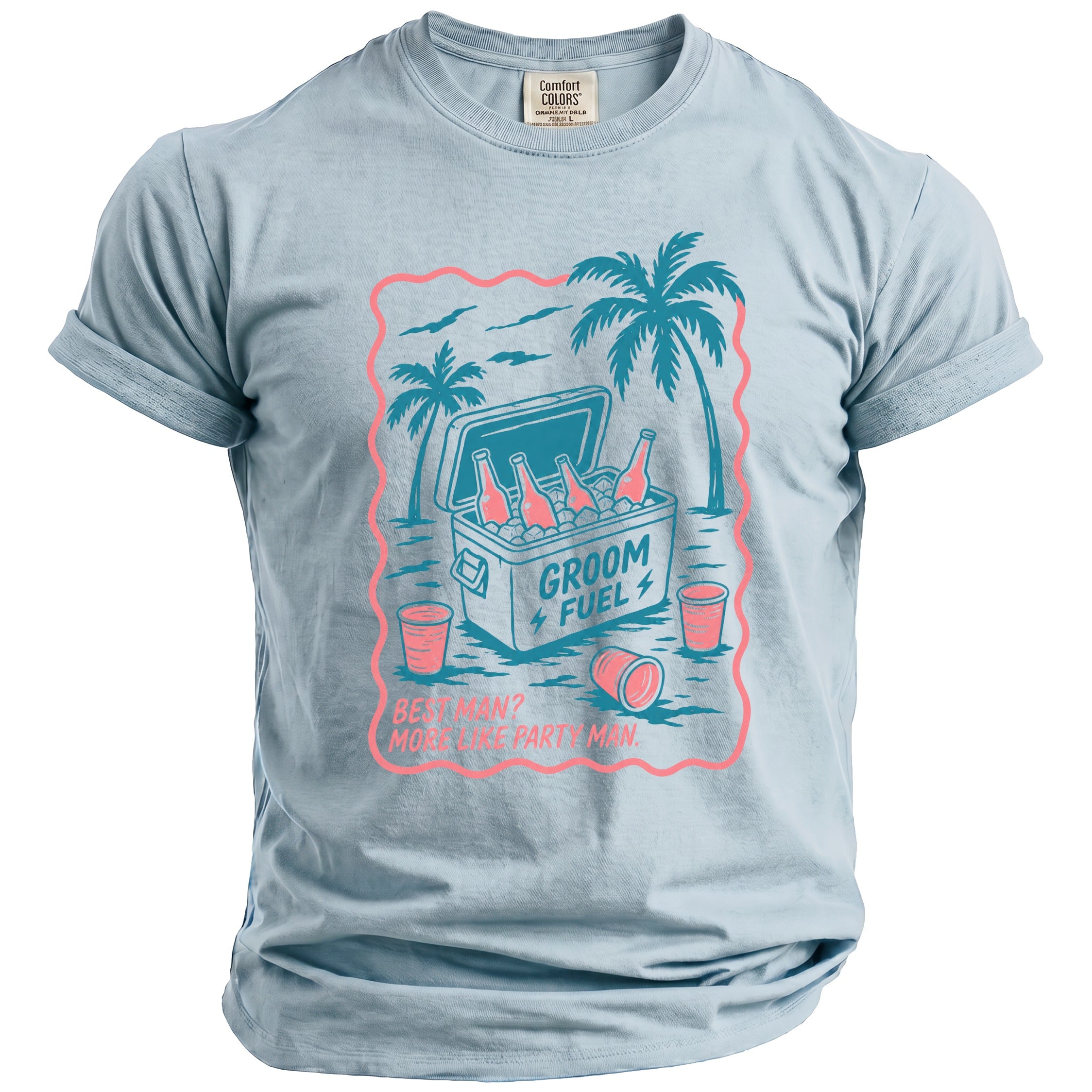 Groom Fuel Party T-Shirt - Midnight Gents
