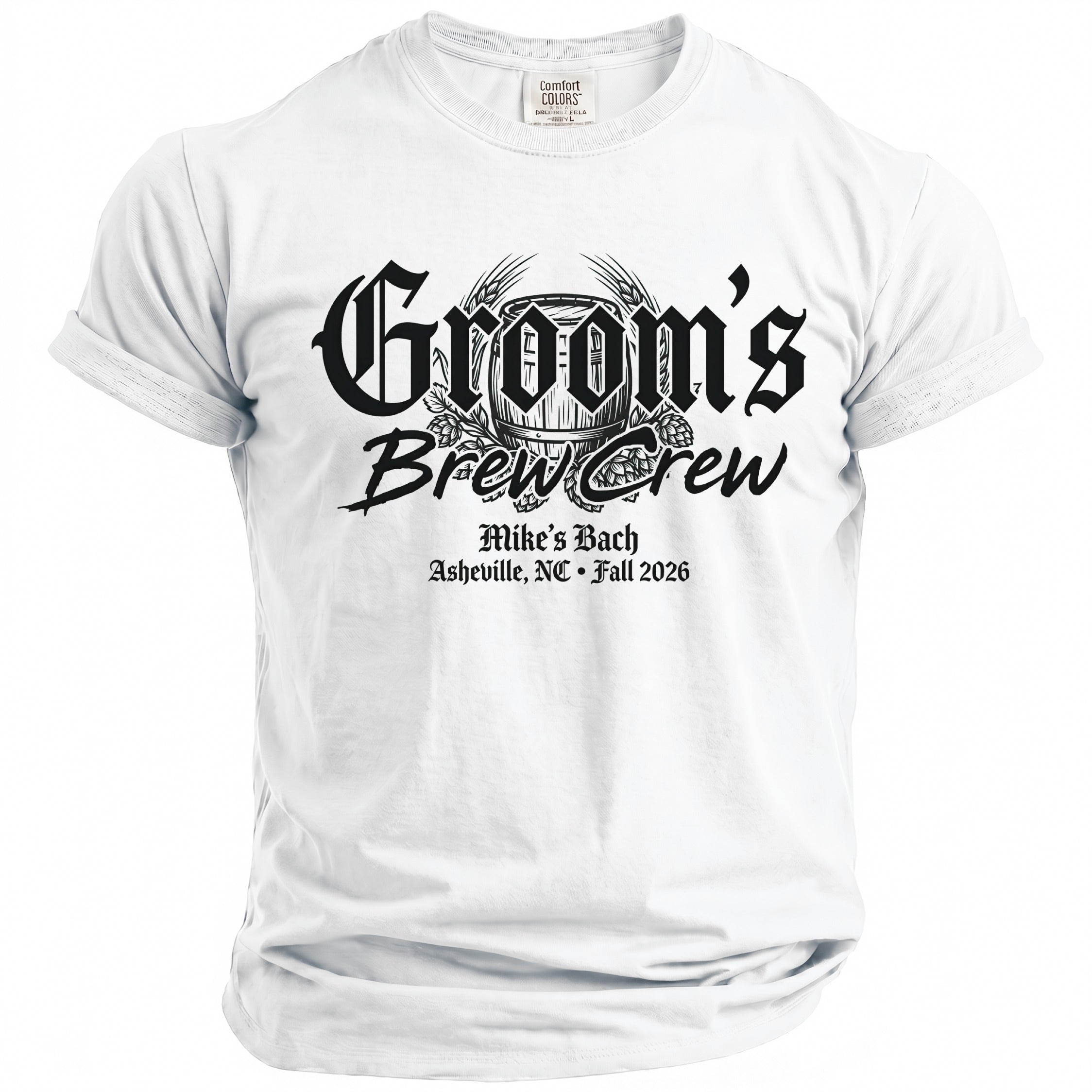 Groom's Brew Crew T-Shirt - Midnight Gents