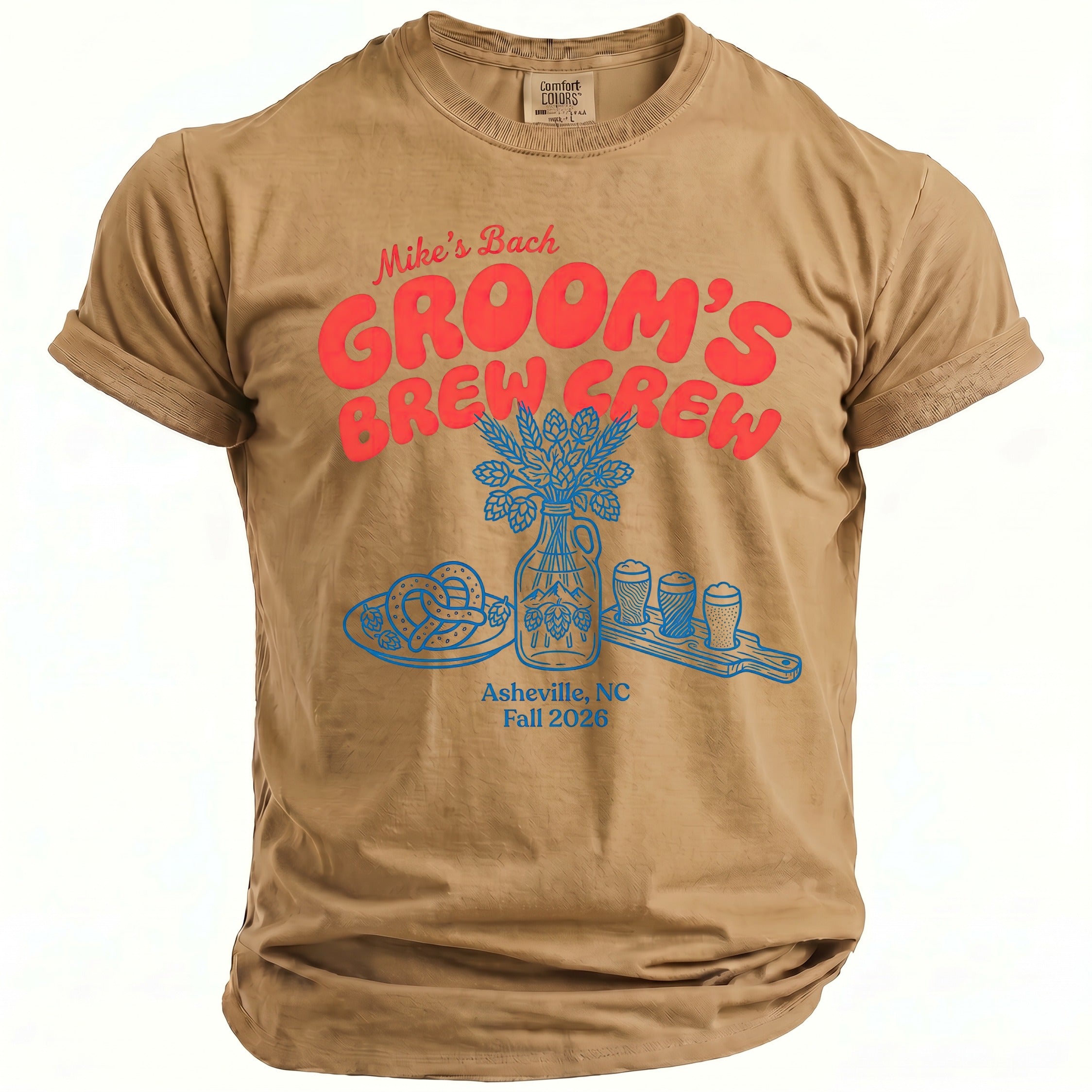 Groom's Brew Crew Tee - Midnight Gents