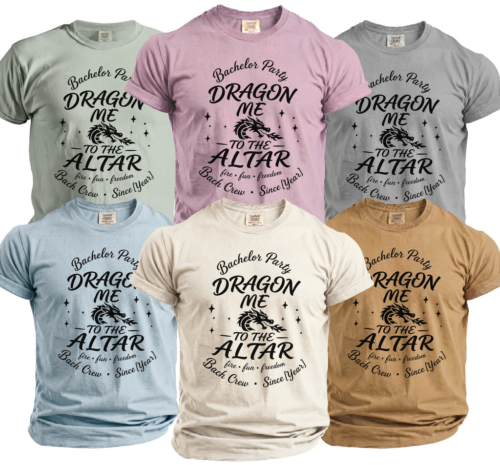 Dragon Bachelor Party T-Shirt - Midnight Gents