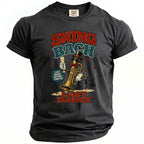 T-shirt with "Swing Bach" and "Last Dance" graphics featuring a trumpet character.