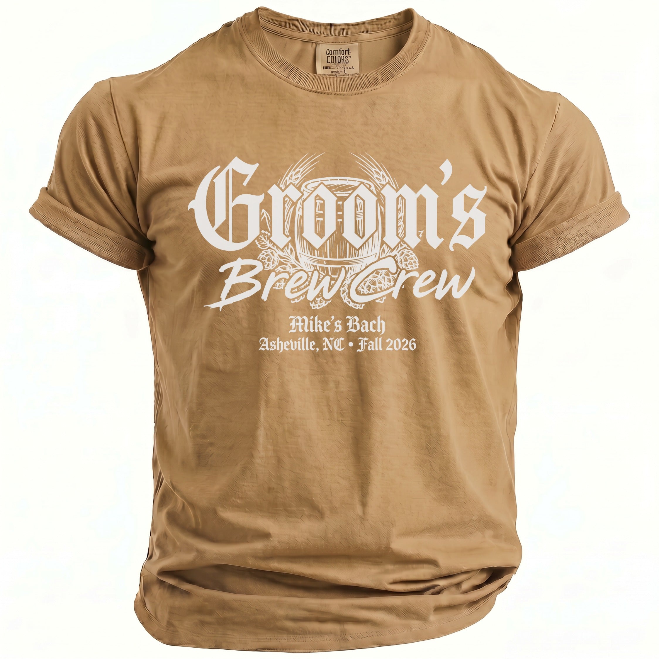 Groom's Brew Crew T-Shirt - Midnight Gents