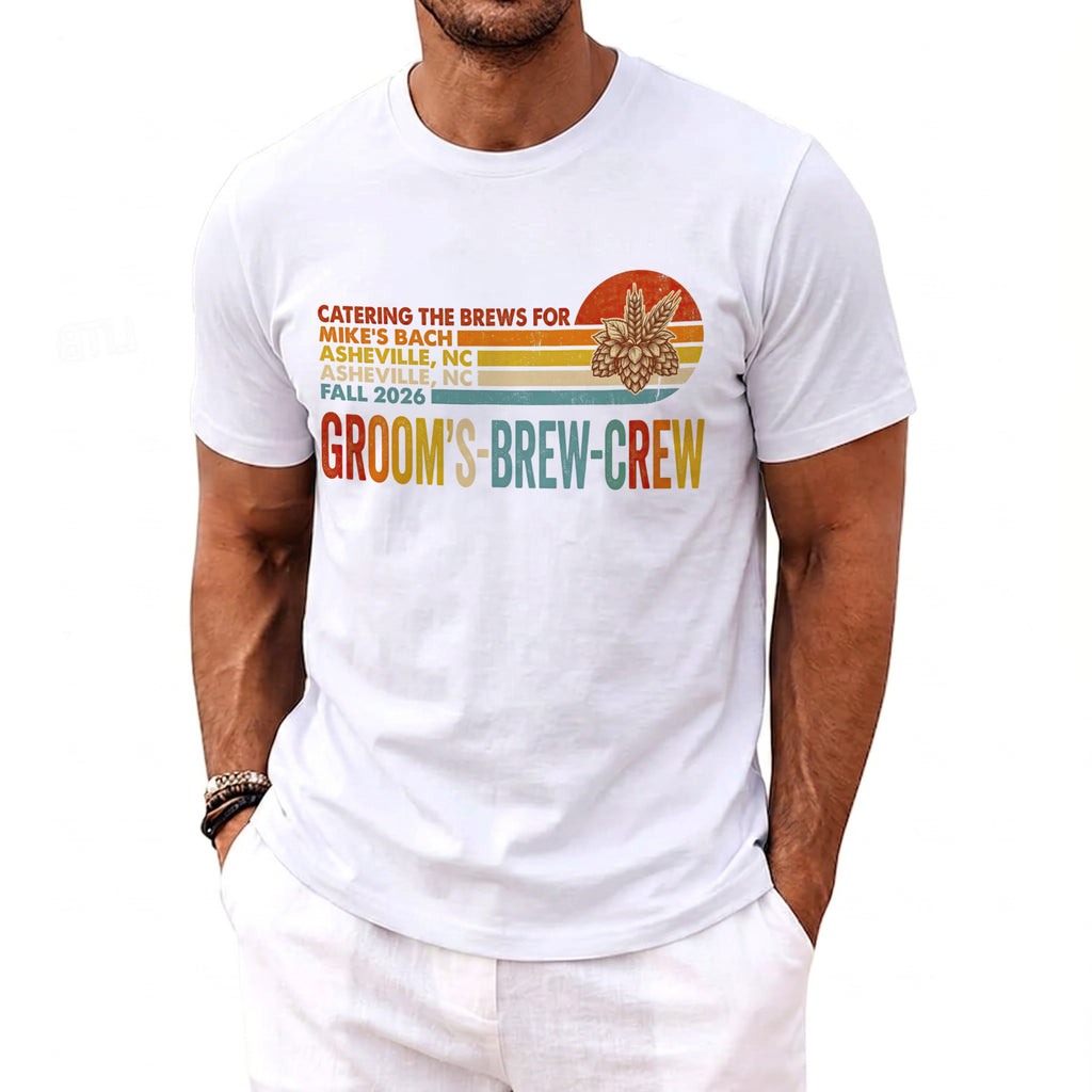 Brew Crew Bachelor Party T-Shirt - Midnight Gents