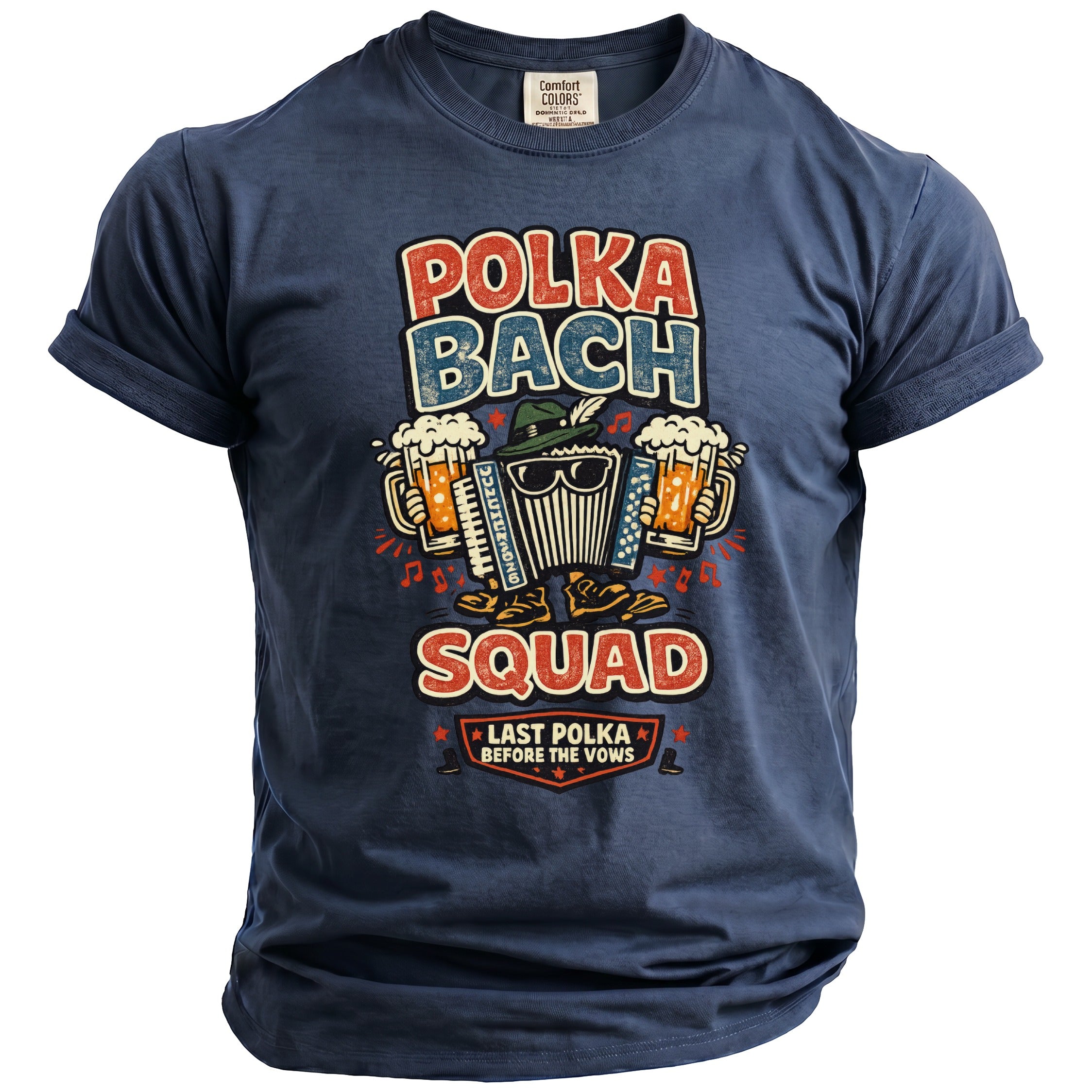 Polka Bach Squad T-Shirt - Midnight Gents
