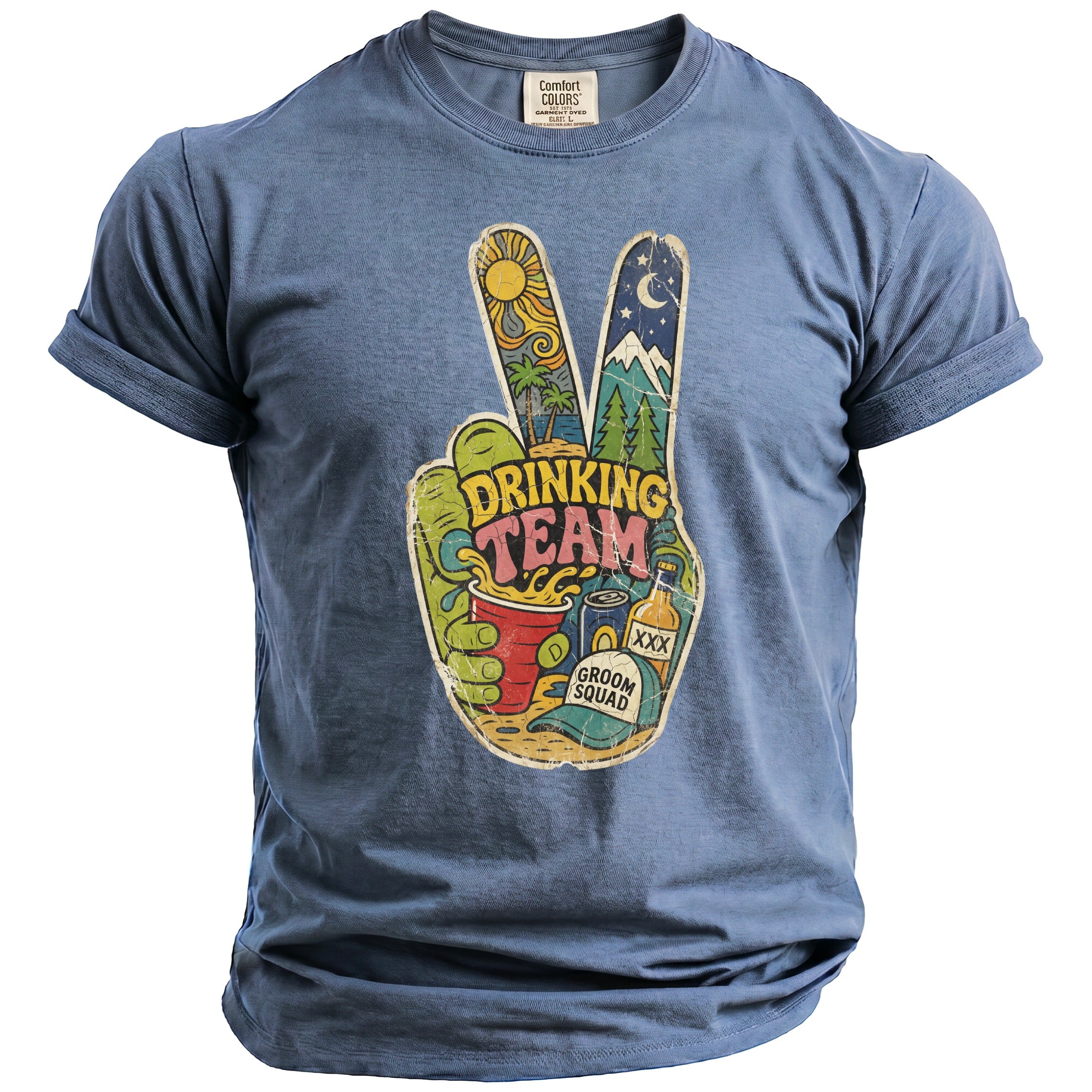 Drinking Team Bachelor T-Shirt - Midnight Gents