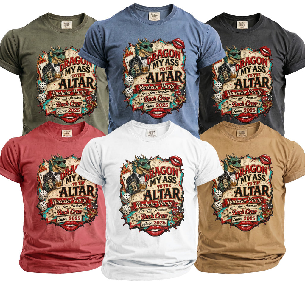 Dragon My Ass Bachelor T-Shirt - Midnight Gents