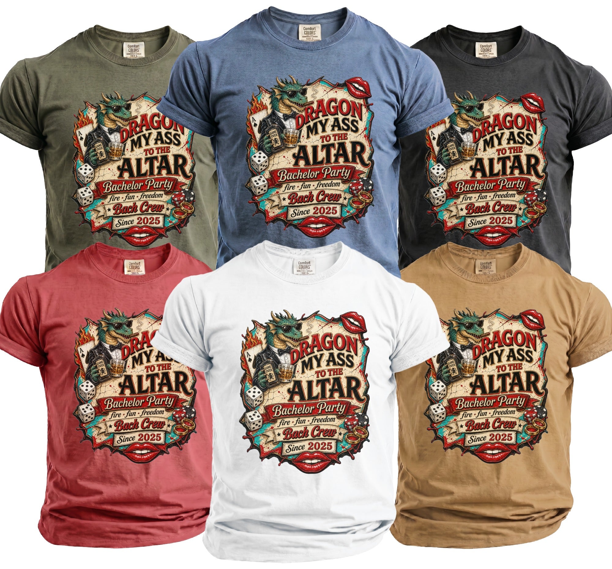 Dragon My Ass Bachelor T-Shirt - Midnight Gents