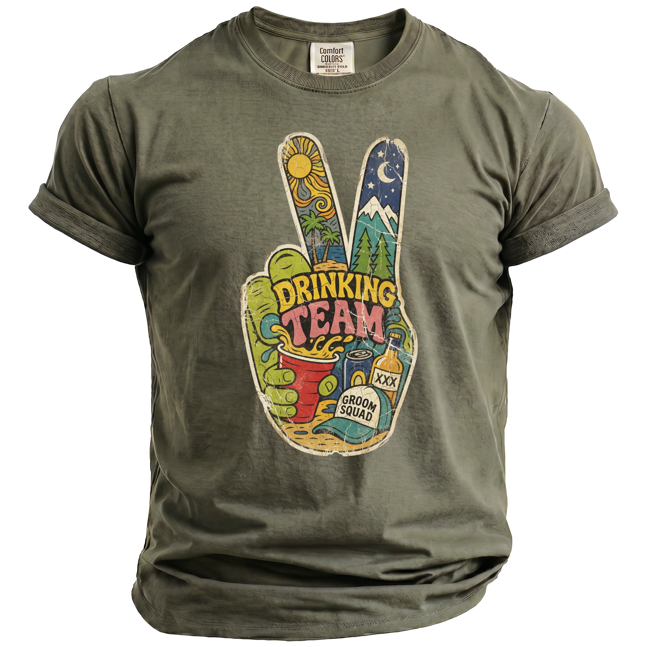 Drinking Team Bachelor T-Shirt - Midnight Gents