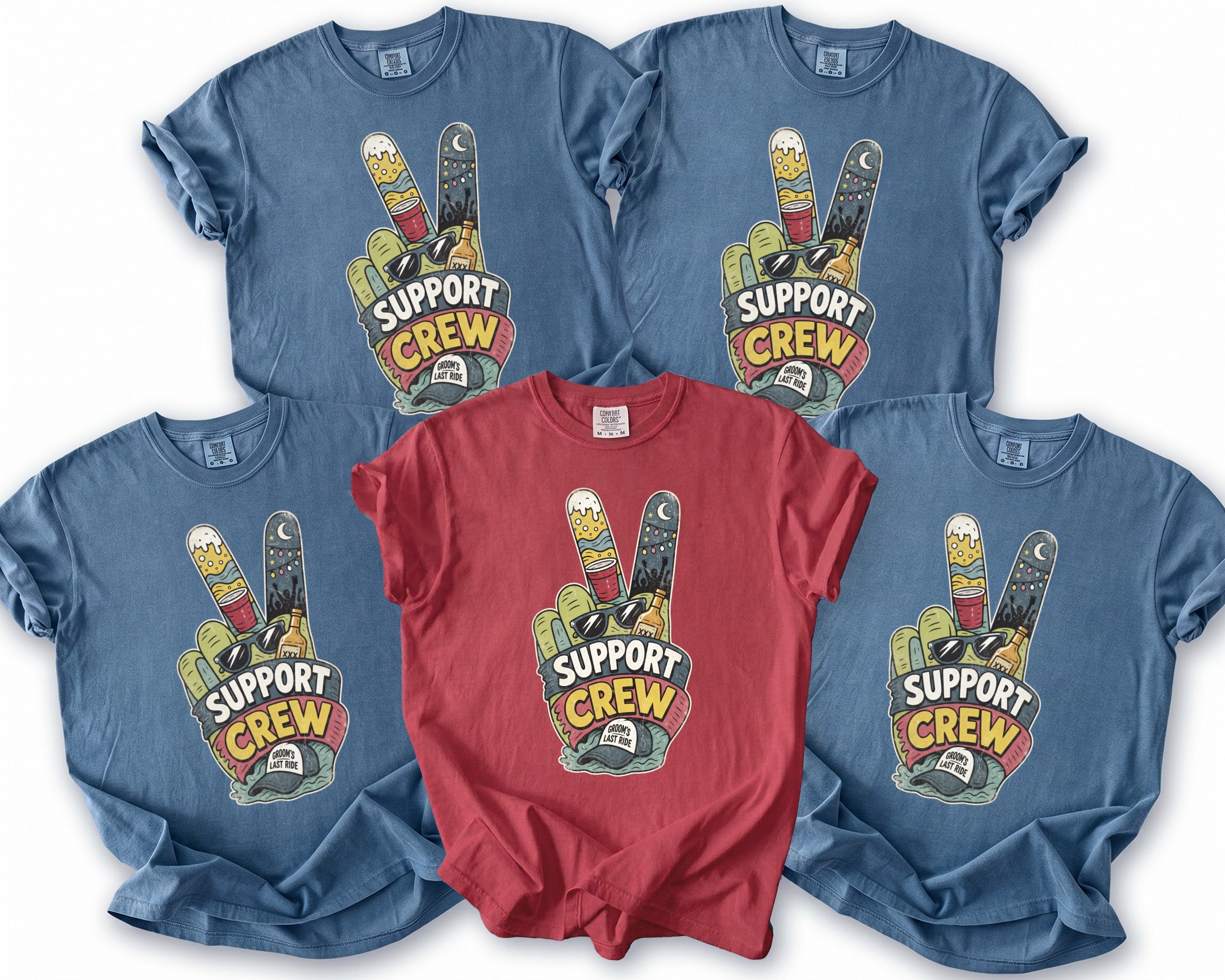 Support Crew Bachelor T-Shirt - Midnight Gents