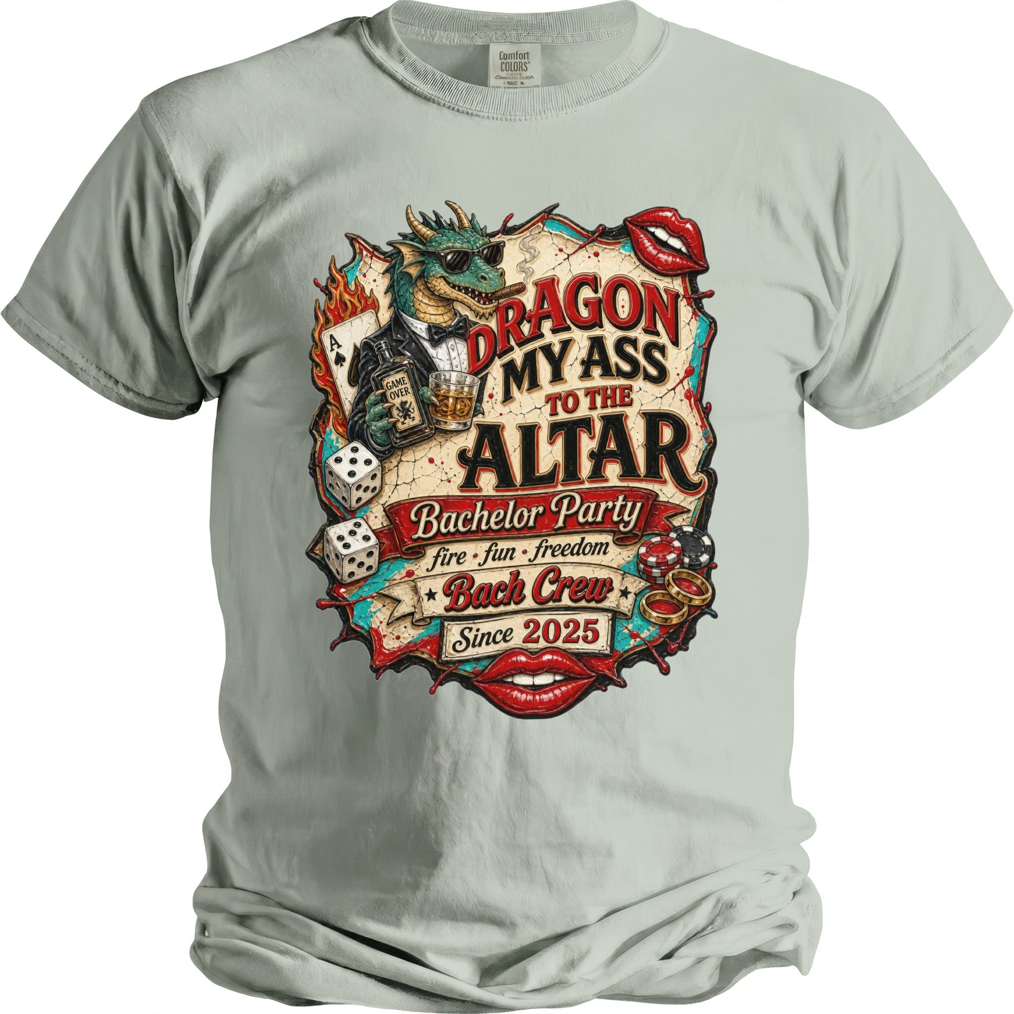 Dragon My Ass Bachelor T-Shirt - Midnight Gents