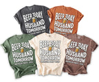 Five t-shirts display "Beer Today Husband Tomorrow Bachelor Party 2026" graphics.
