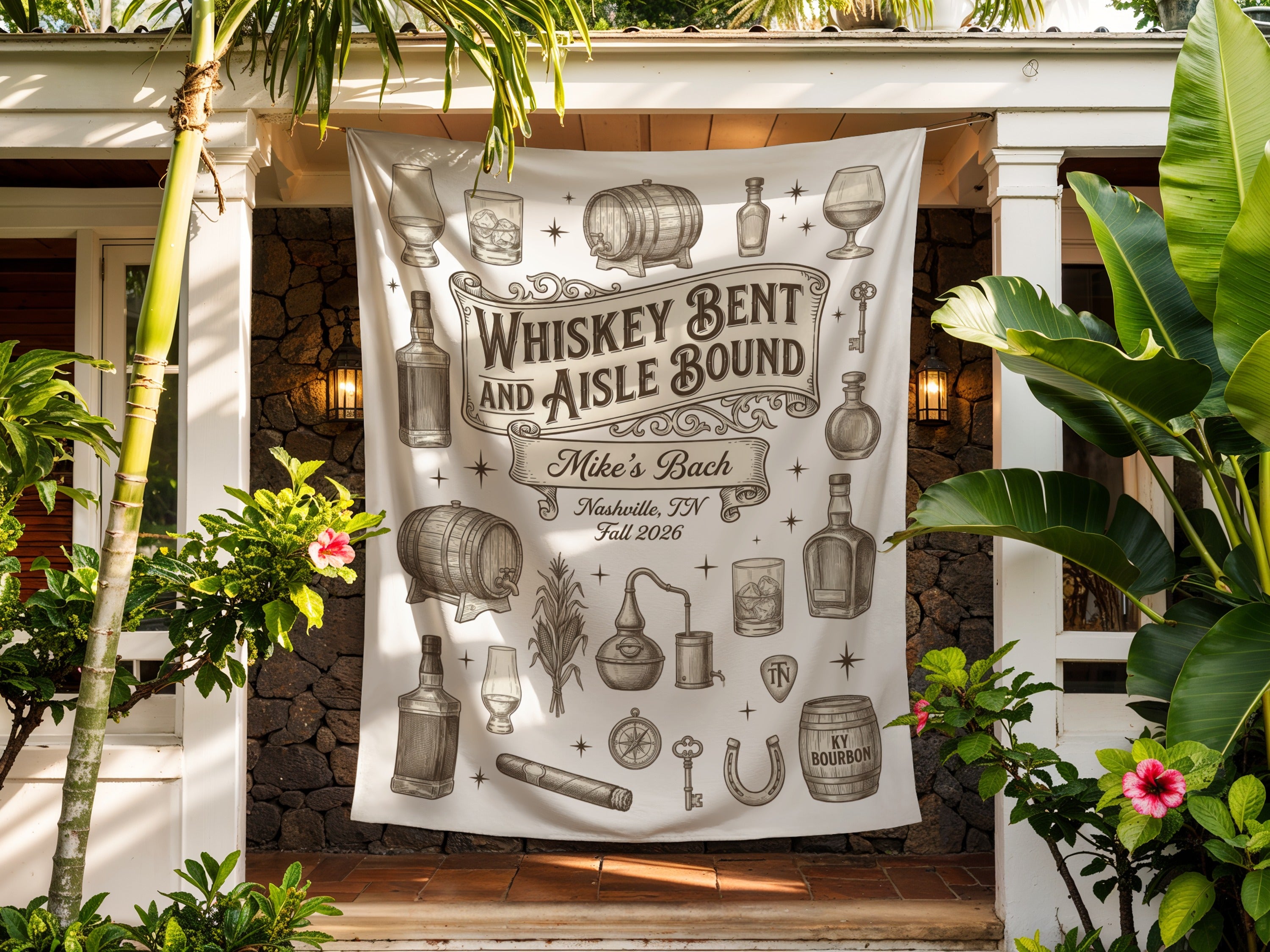 Whiskey Bent Aisle Bound Tapestries - Midnight Gents