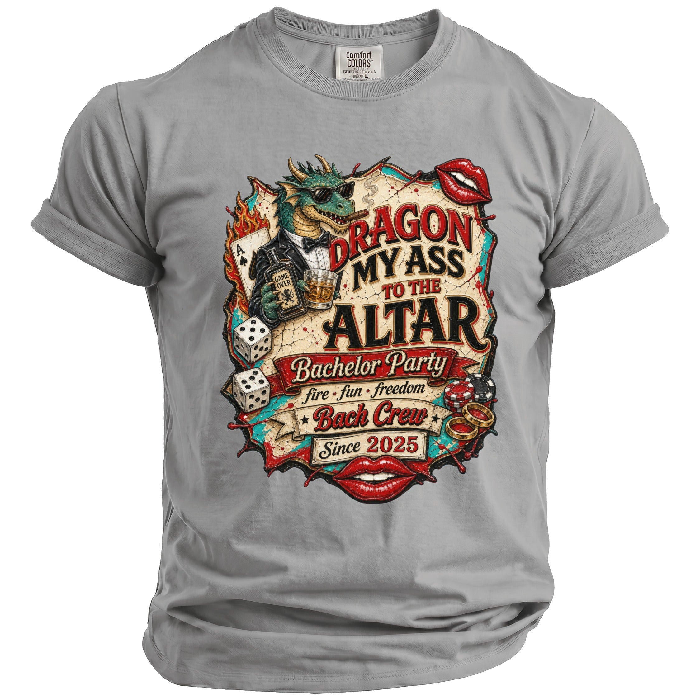 Dragon My Ass Bachelor T-Shirt - Midnight Gents