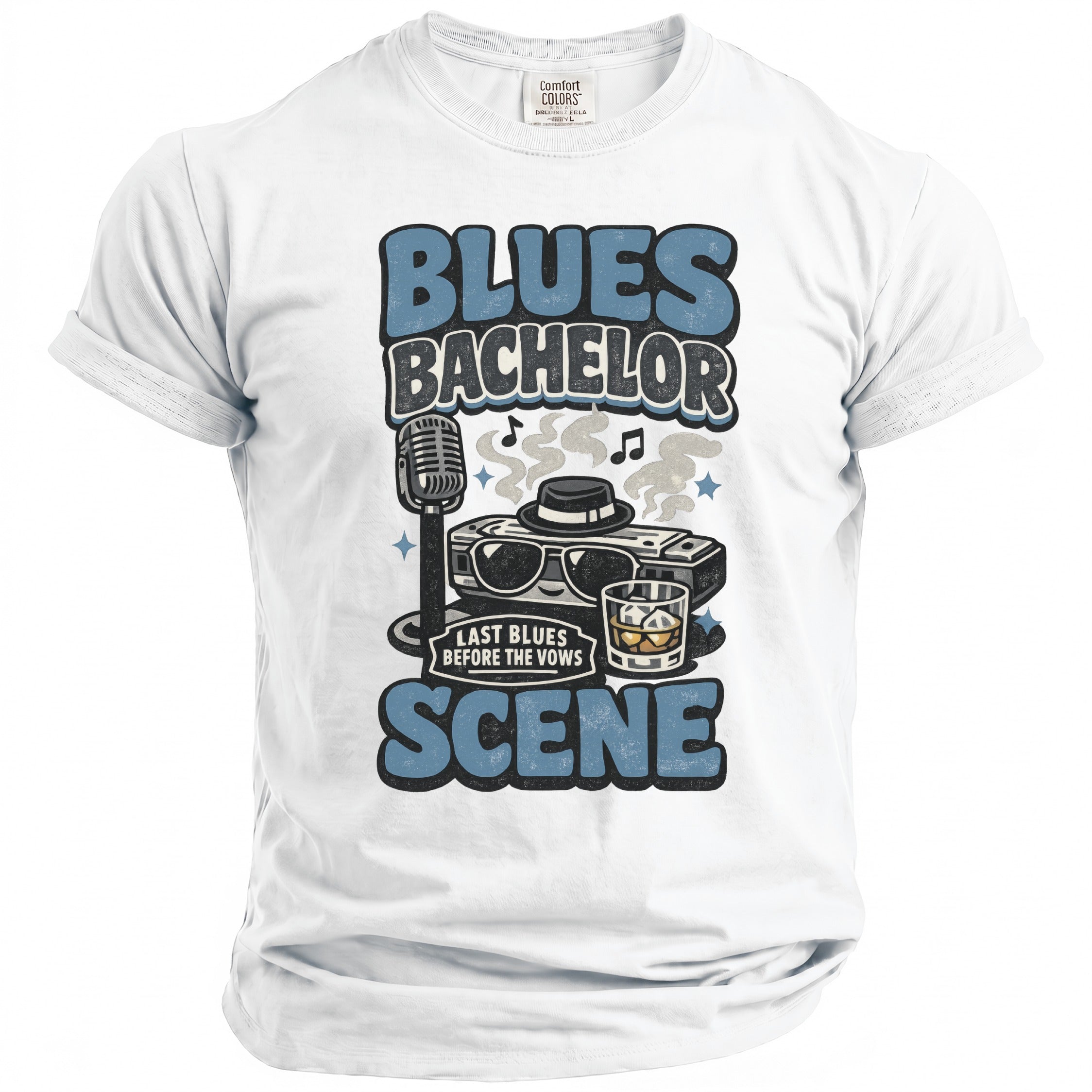 Blues Bachelor T-Shirt - Midnight Gents