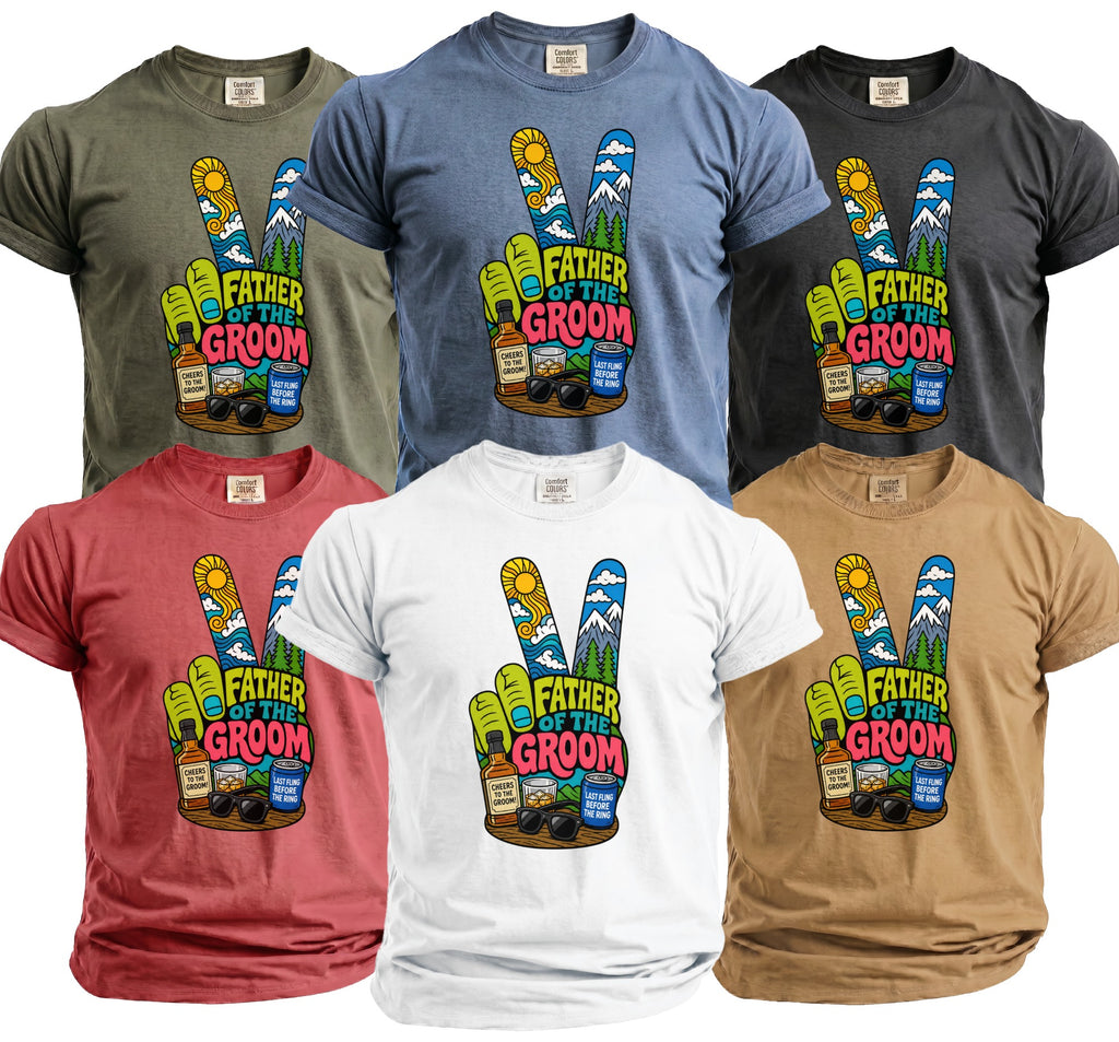 Father Groom Party T-Shirt - Midnight Gents