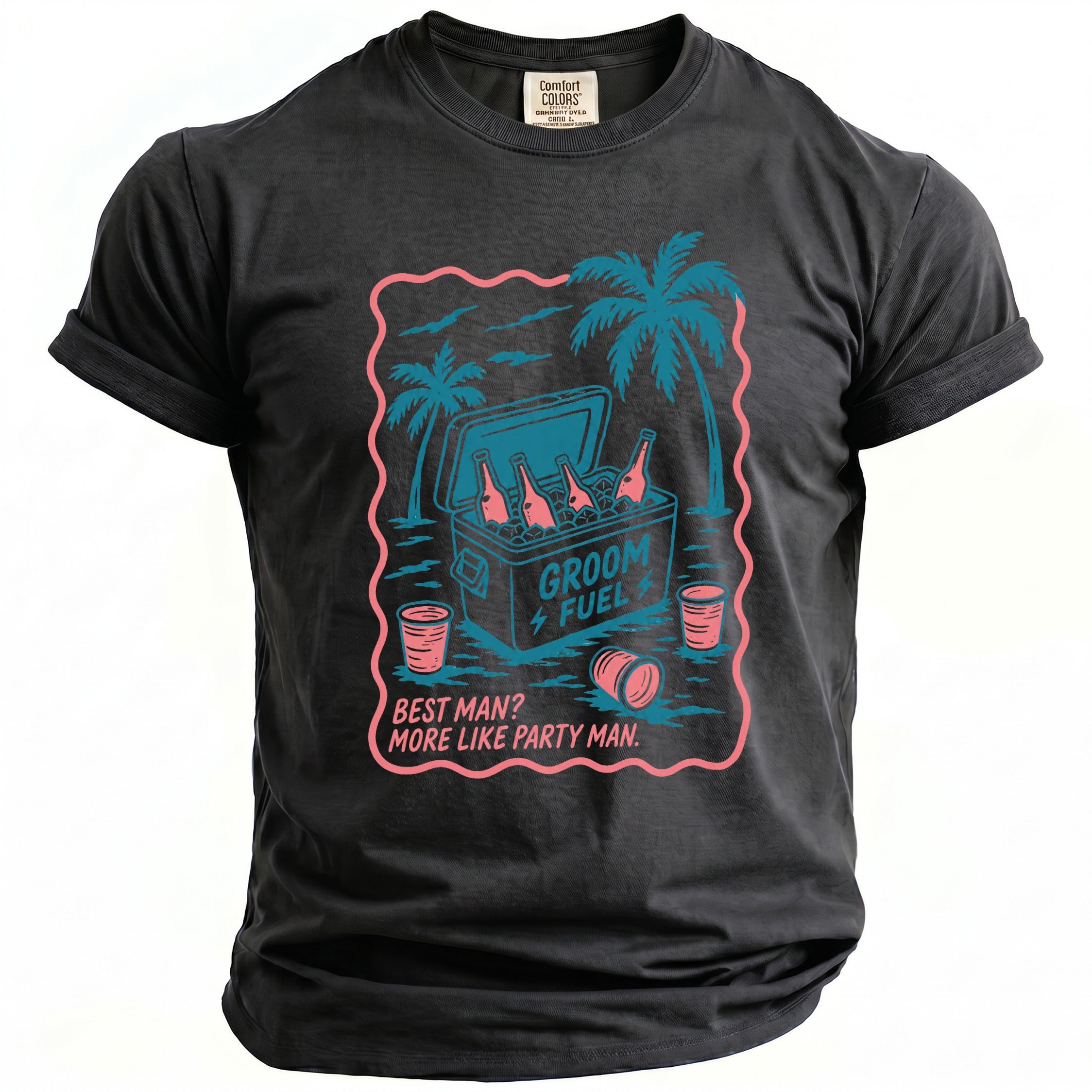 Groom Fuel Party T-Shirt - Midnight Gents