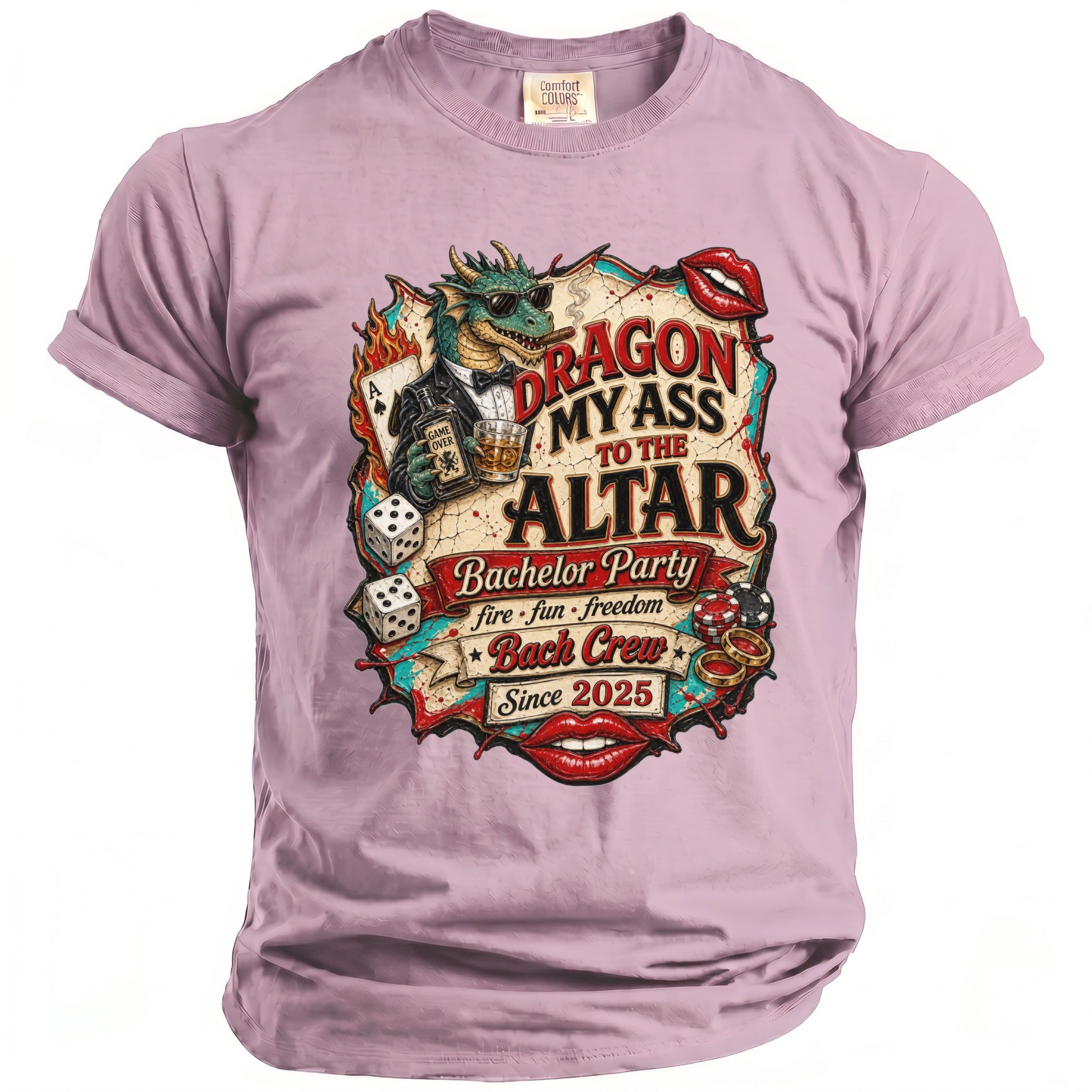 Dragon My Ass Bachelor T-Shirt - Midnight Gents