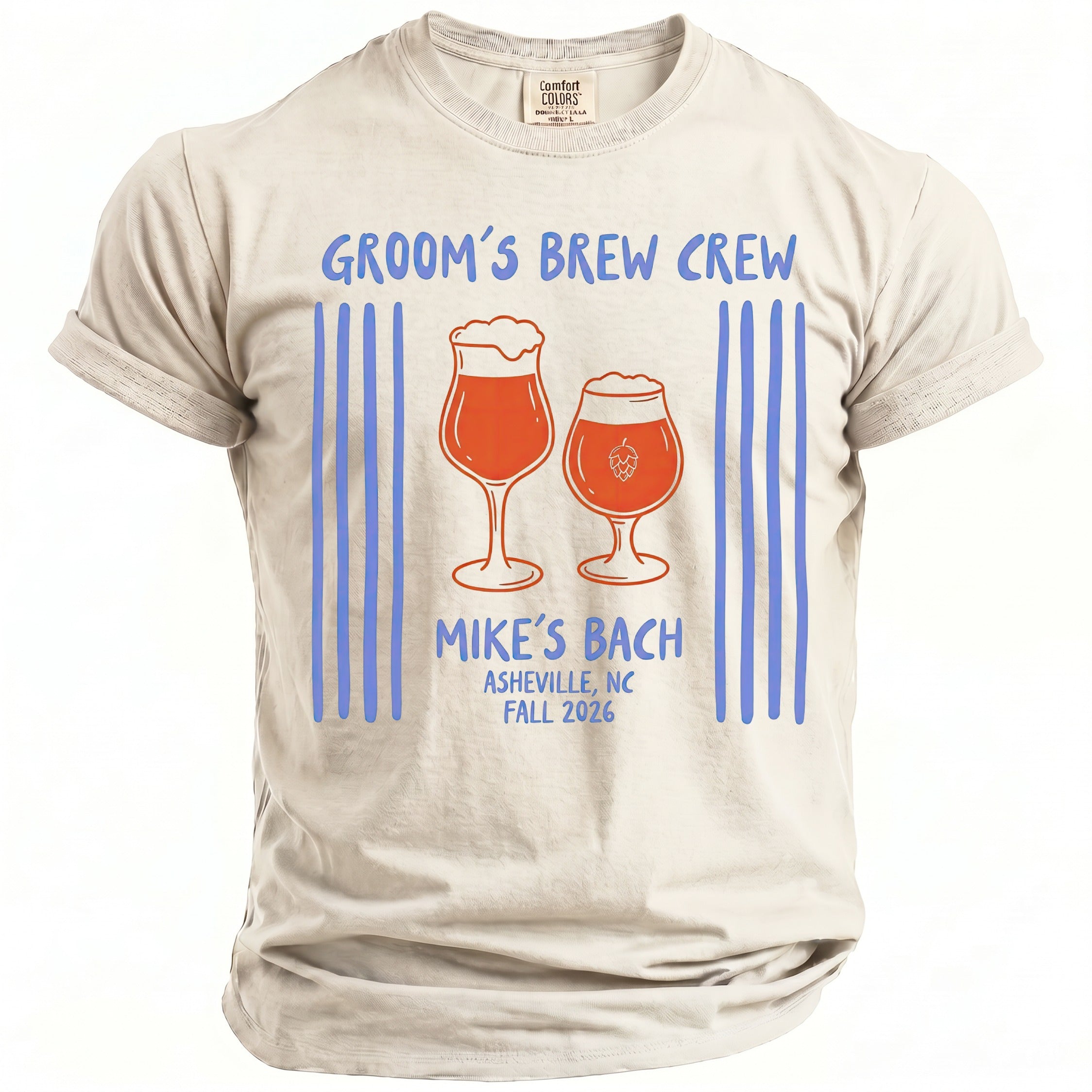 Groom's Brew Crew T-Shirt - Midnight Gents