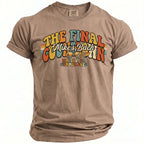 T-shirt with "The Final Mike's Bach" text, sunglasses, surfboard, and Malibu, CA Summer 2026.