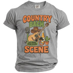 Country Bach Last Rodeo Before the Ring Scene graphic on grey t-shirt.