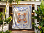 Banner with "HANDICAPPED FOR LIFE," golf bag, club, and ball.