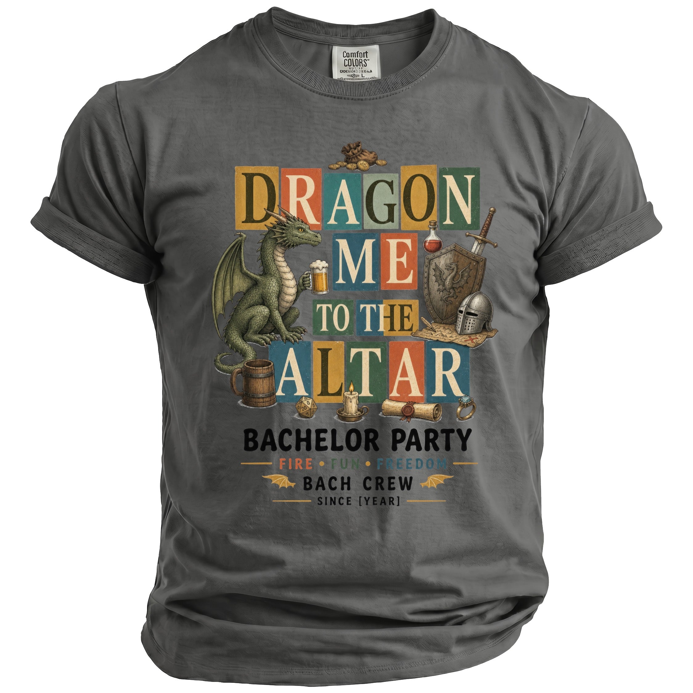 Dragon Altar Bachelor Party Tee - Midnight Gents