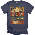 Da Vinci graphic t-shirt with illustrations of his inventions and art.