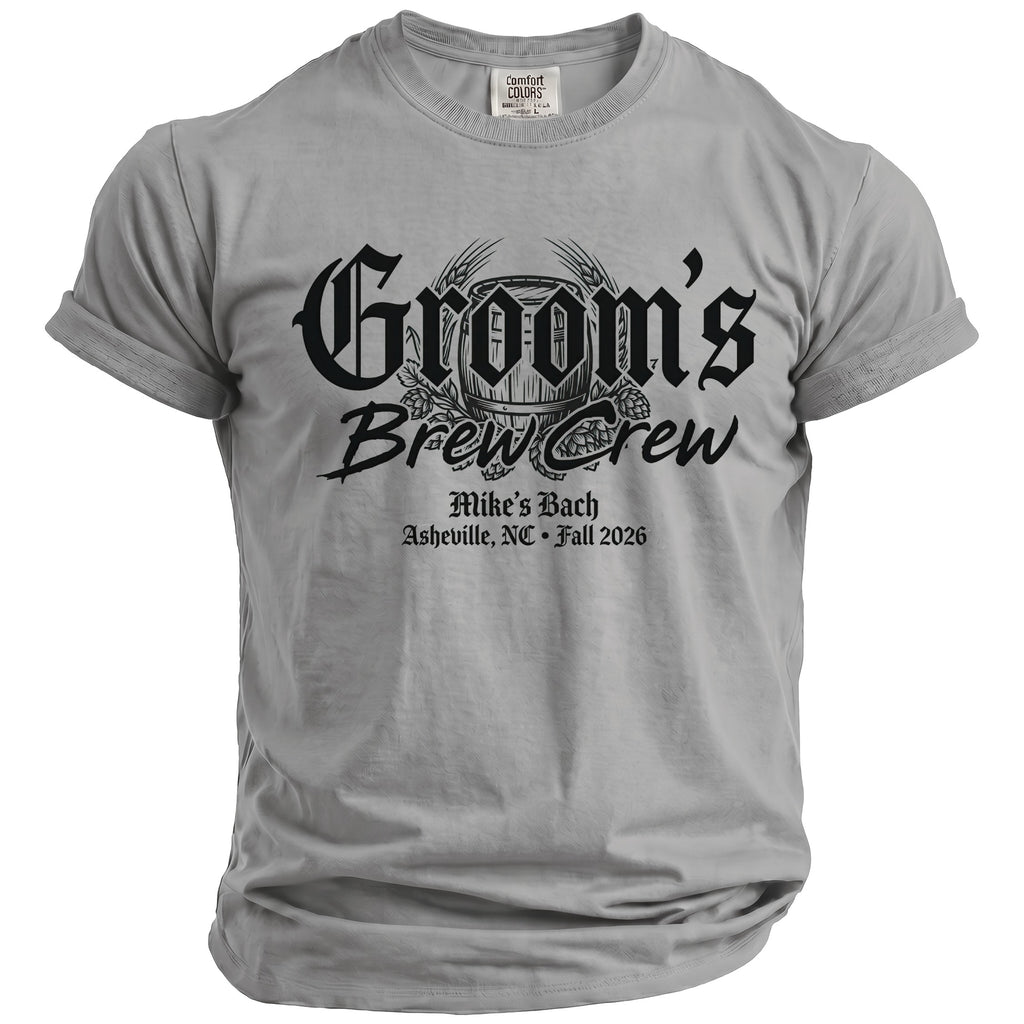 Groom's Brew Crew T-Shirt - Midnight Gents